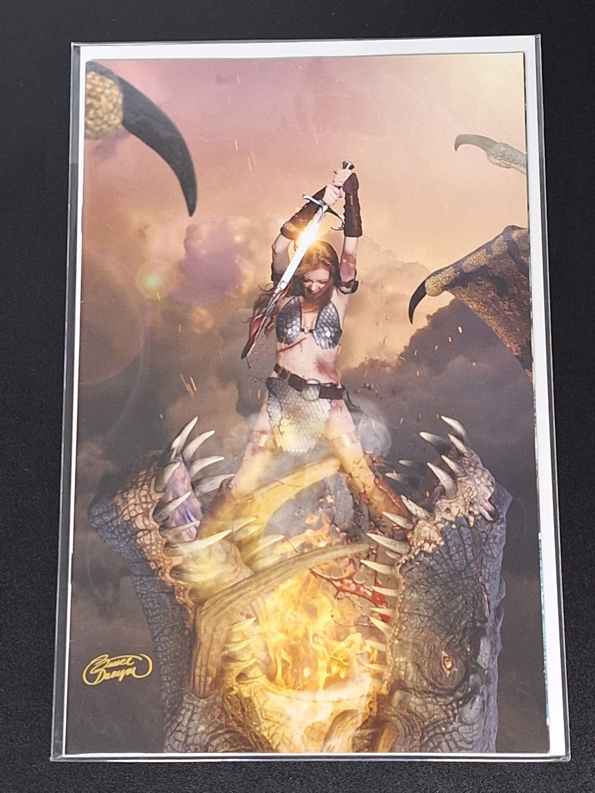 Unbreakable Red Sonja 2 Dynamite 2022 1:20 Virgin Cosplay Variant