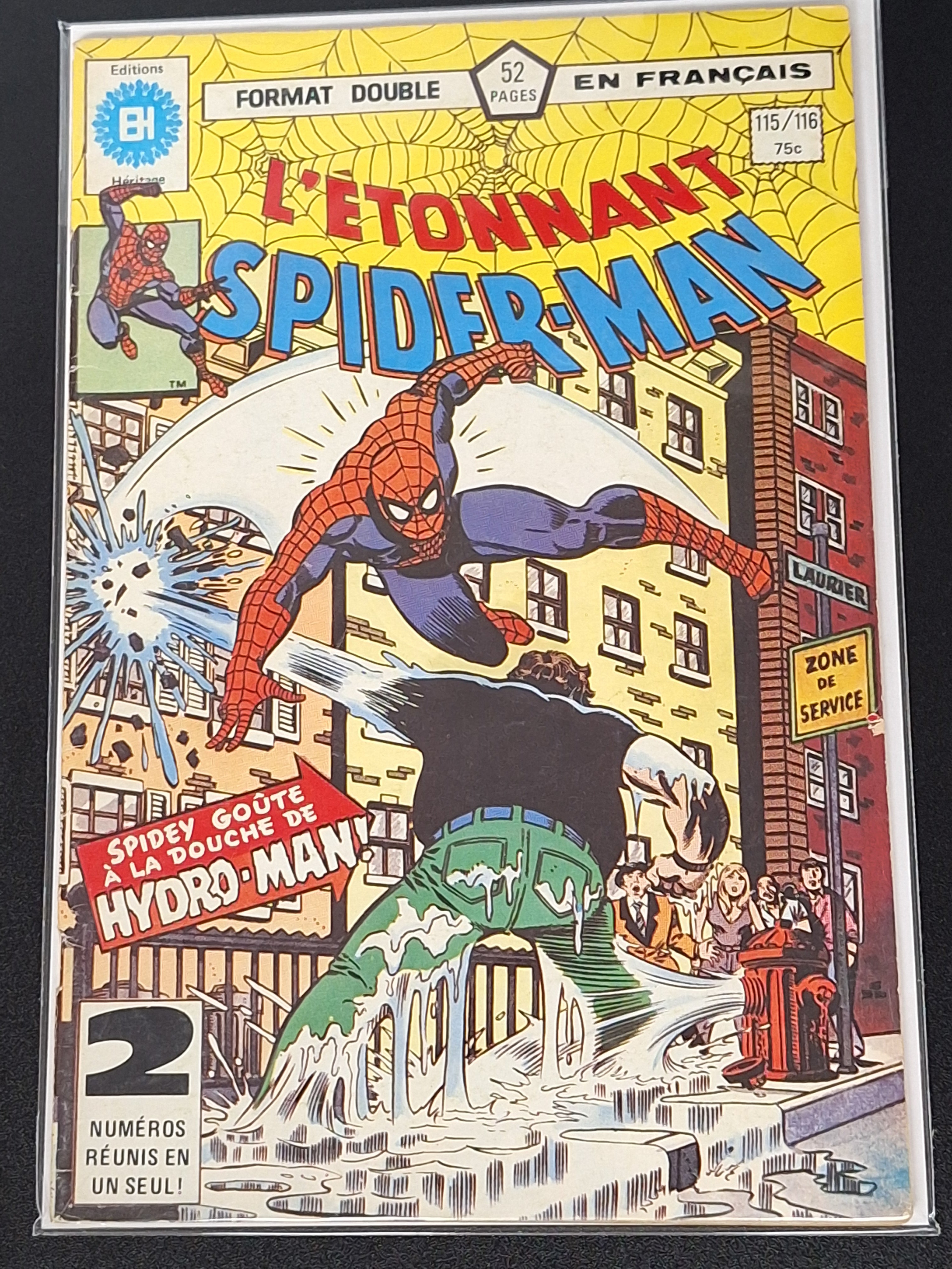 L'Etonnant Spider-Man 115/116 Marvel French Heritage Edition, 1st Hydro-Man