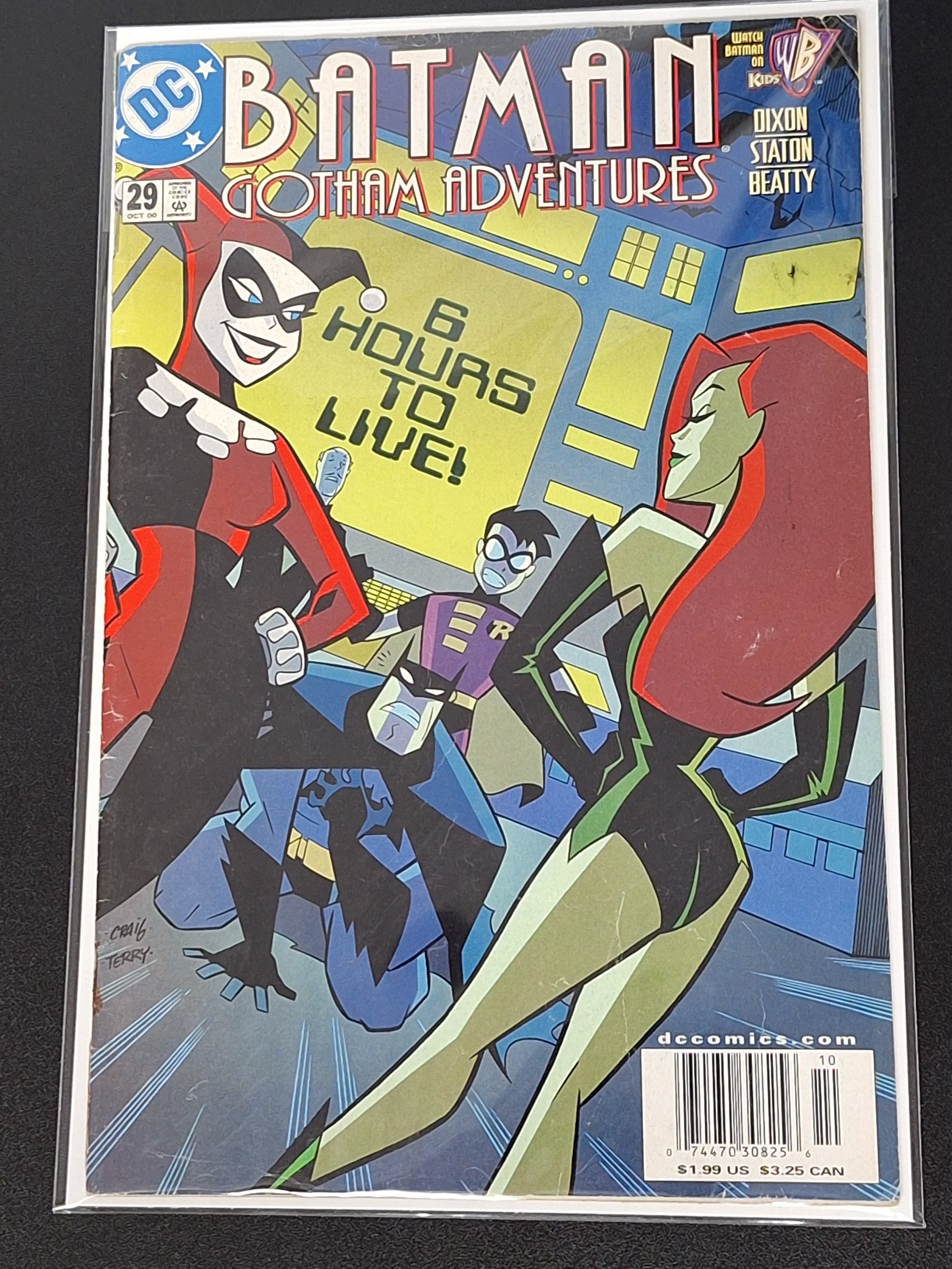 Batman Gotham Adventures 29 DC 2000 Early Harley Quinn Very Rare Newsstand