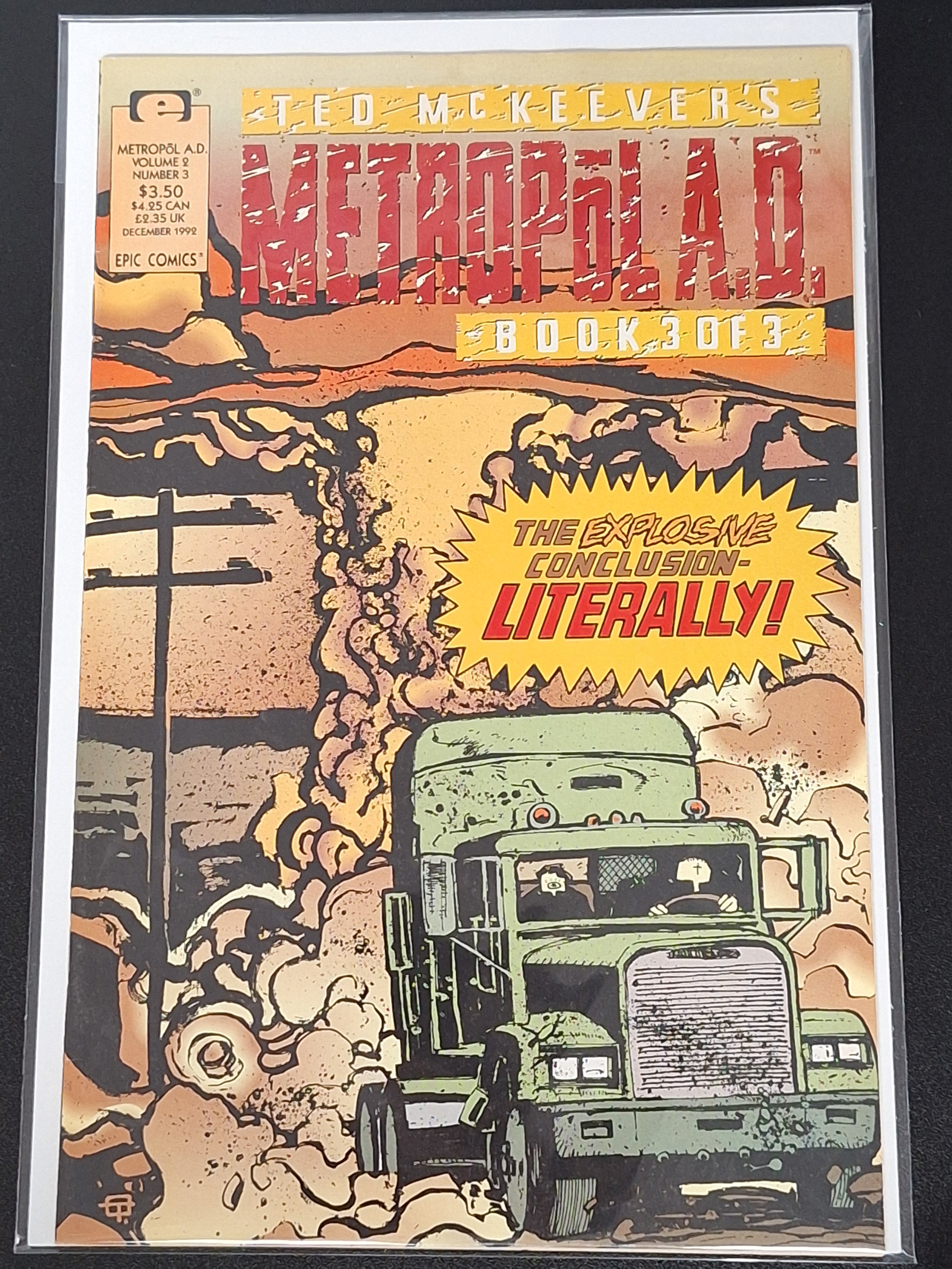 Metrapol A.D 3 Epic Comics 1993 Final Issue