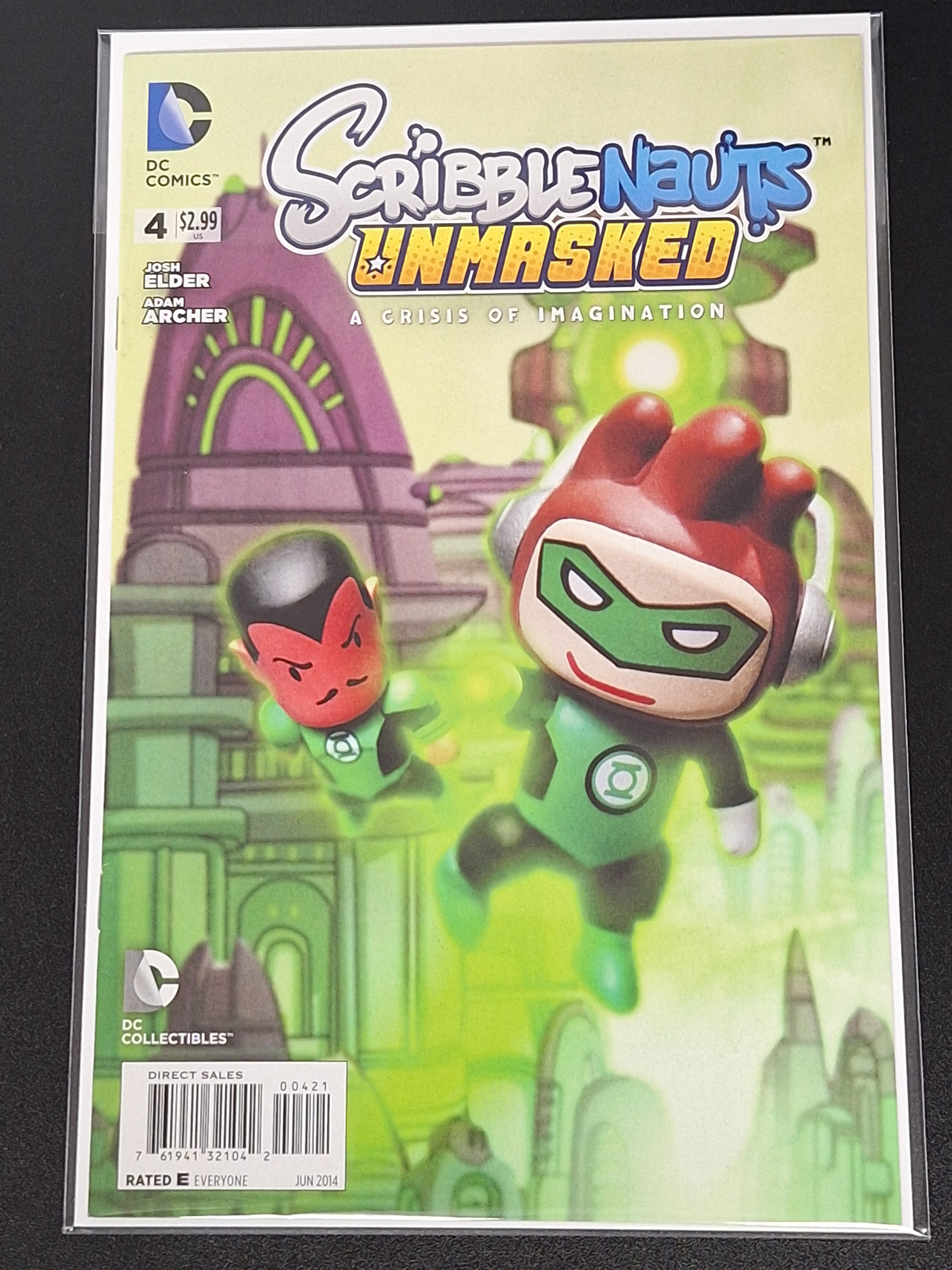 Scribblenauts Unmasked: A Crisis Of Imagination 4 DC 2014 Rare 1:10 Variant