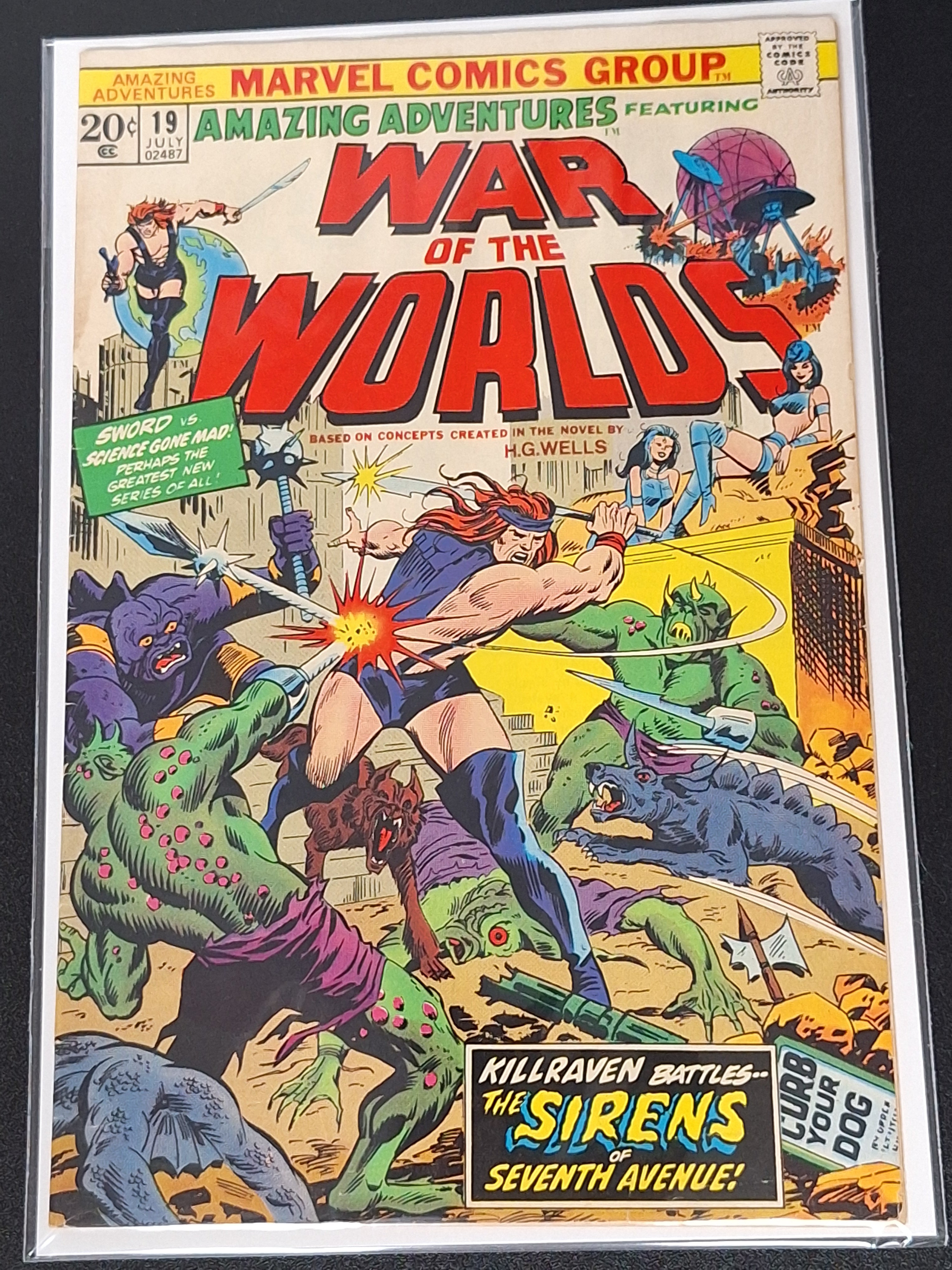 Amazing Adventures 19 Marvel 1973 War of The Worlds