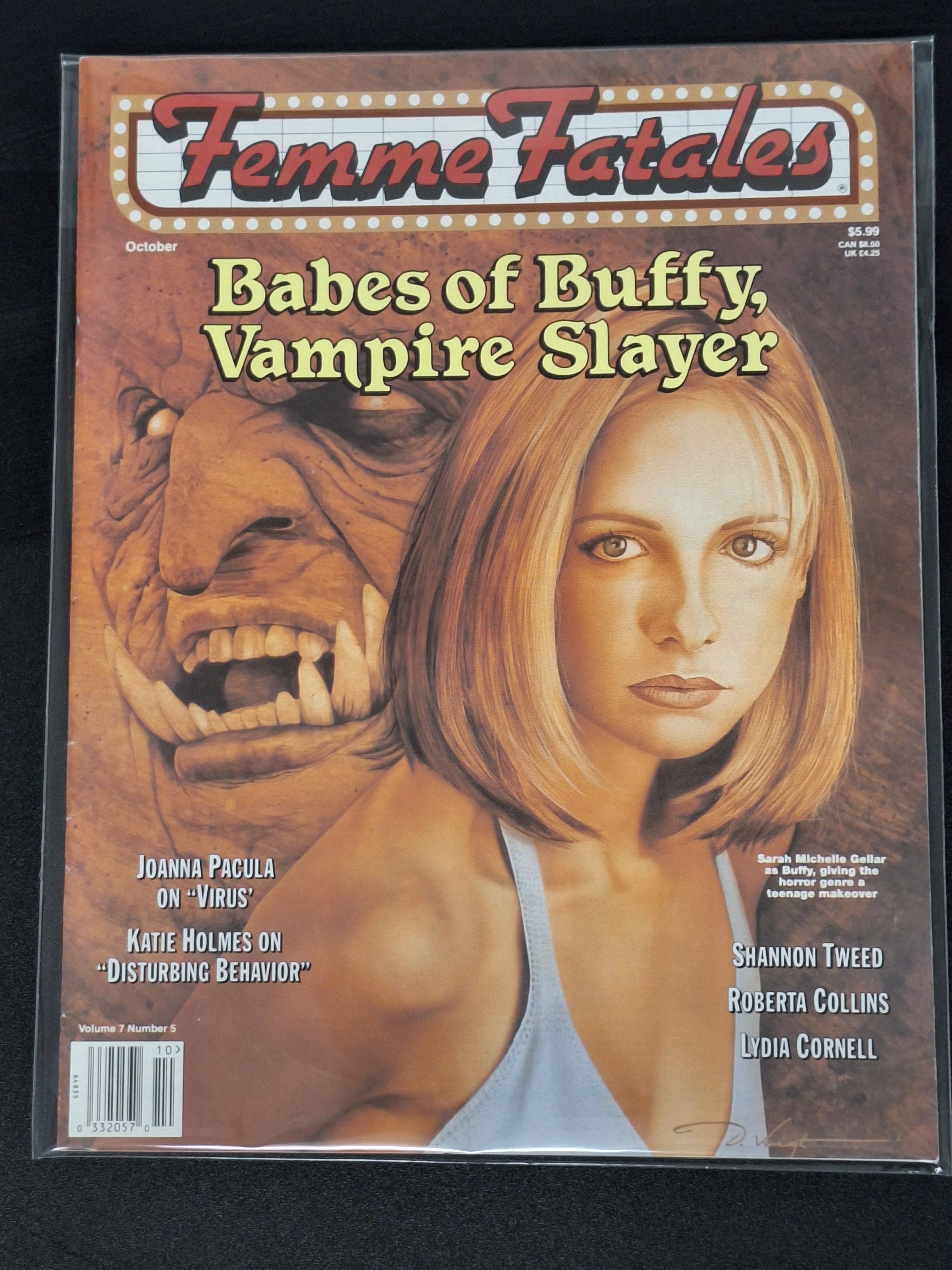 Femme Fatales October 1998 Vol. 7 No.5 Buffy Cover