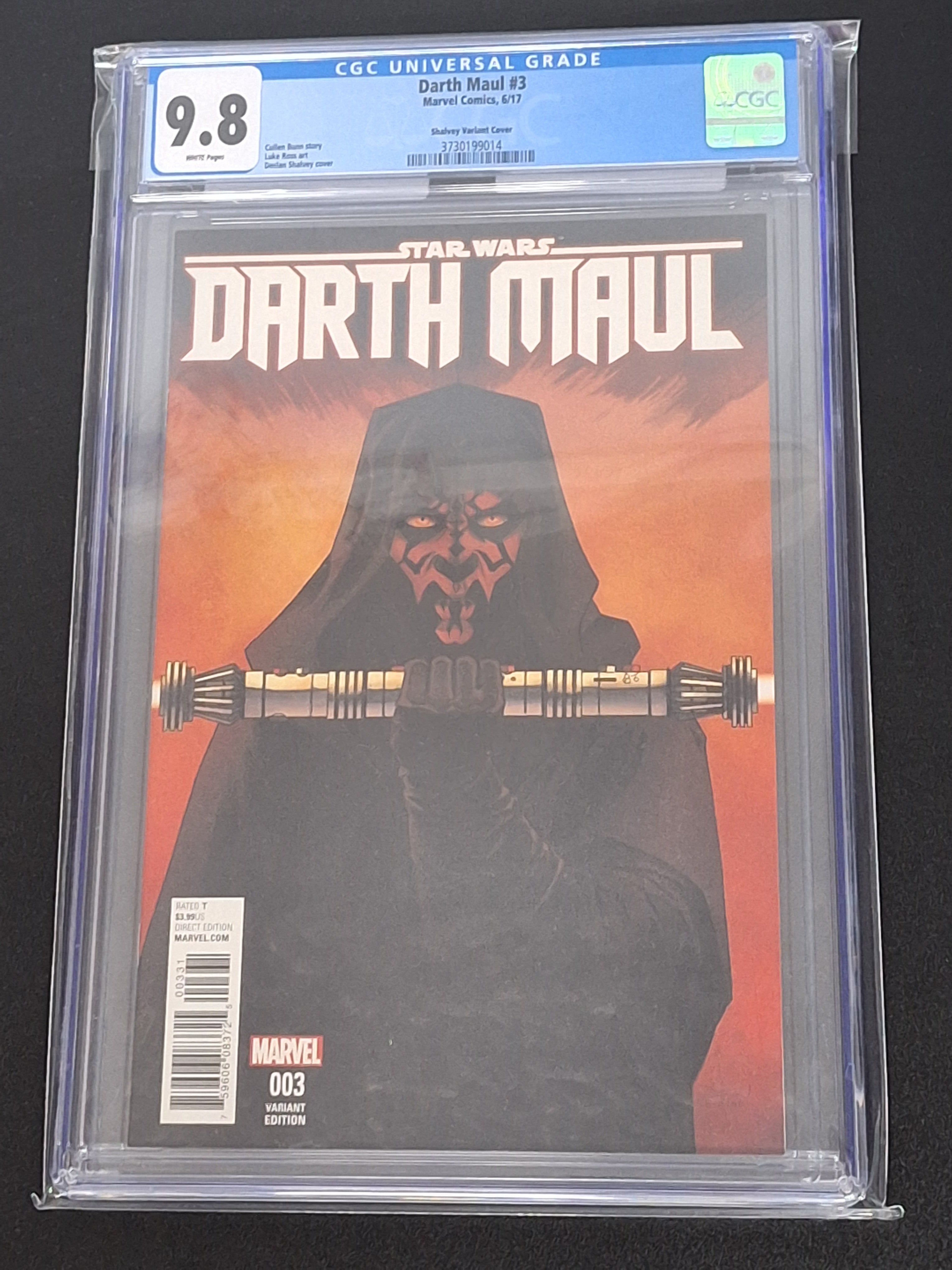 Darth Maul 3 Marvel 2017 Declan Shalvey 1:25 Variant 2nd Cad Bane CGC 9.8