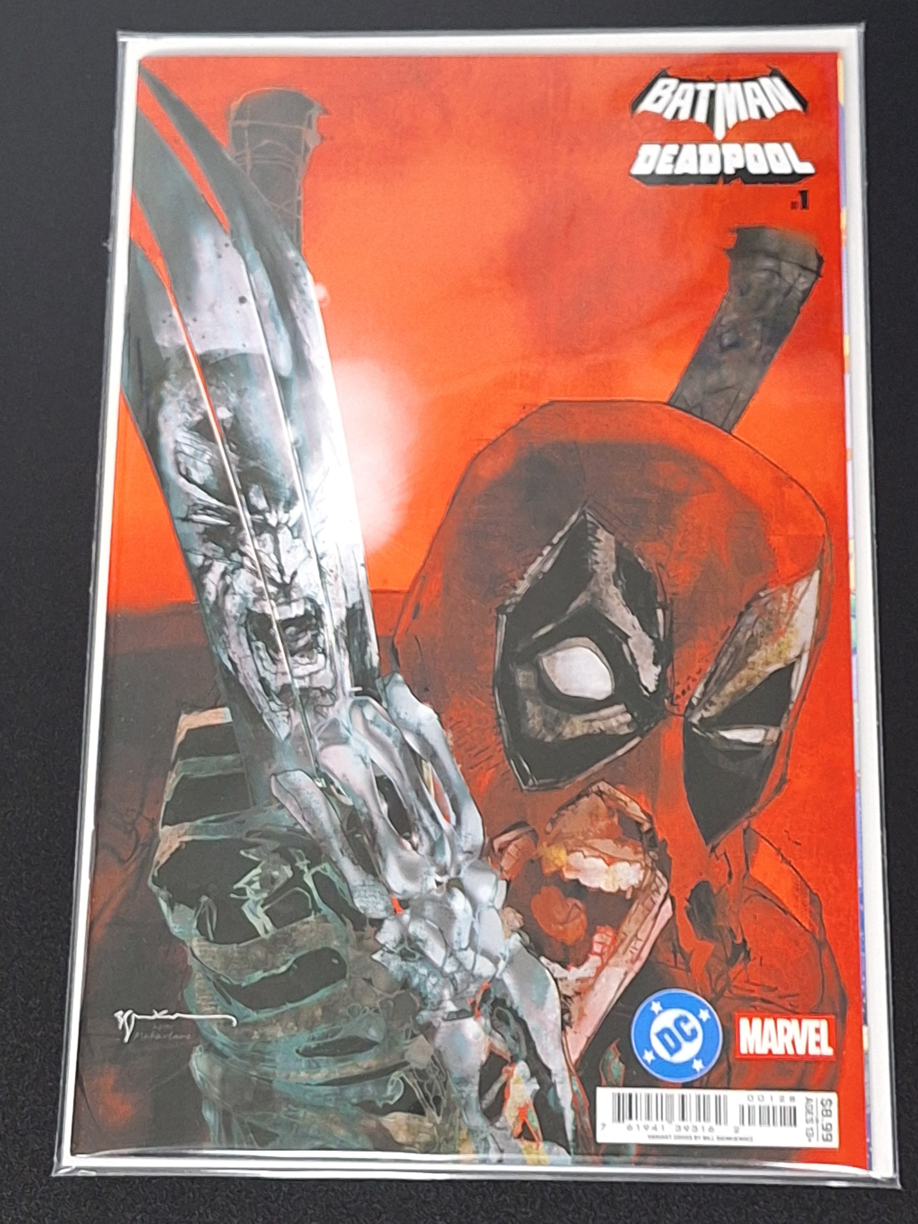 Auction - Batman Deadpool 1 Bill Sienkiewicz Variant Hulk 340 Homage