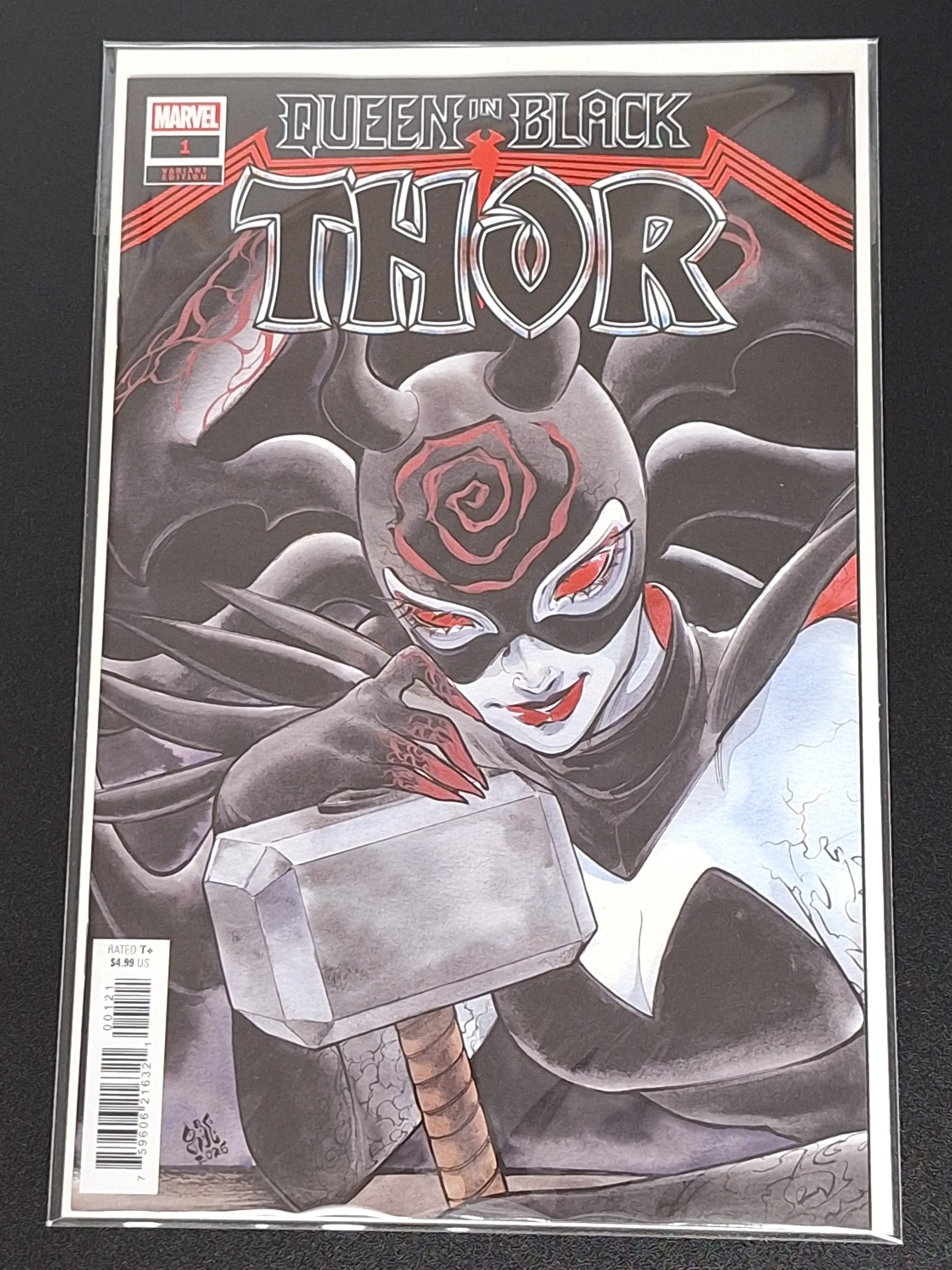 Queen In Black: Thor 1 Marvel 2026 Peach Momoko Variant