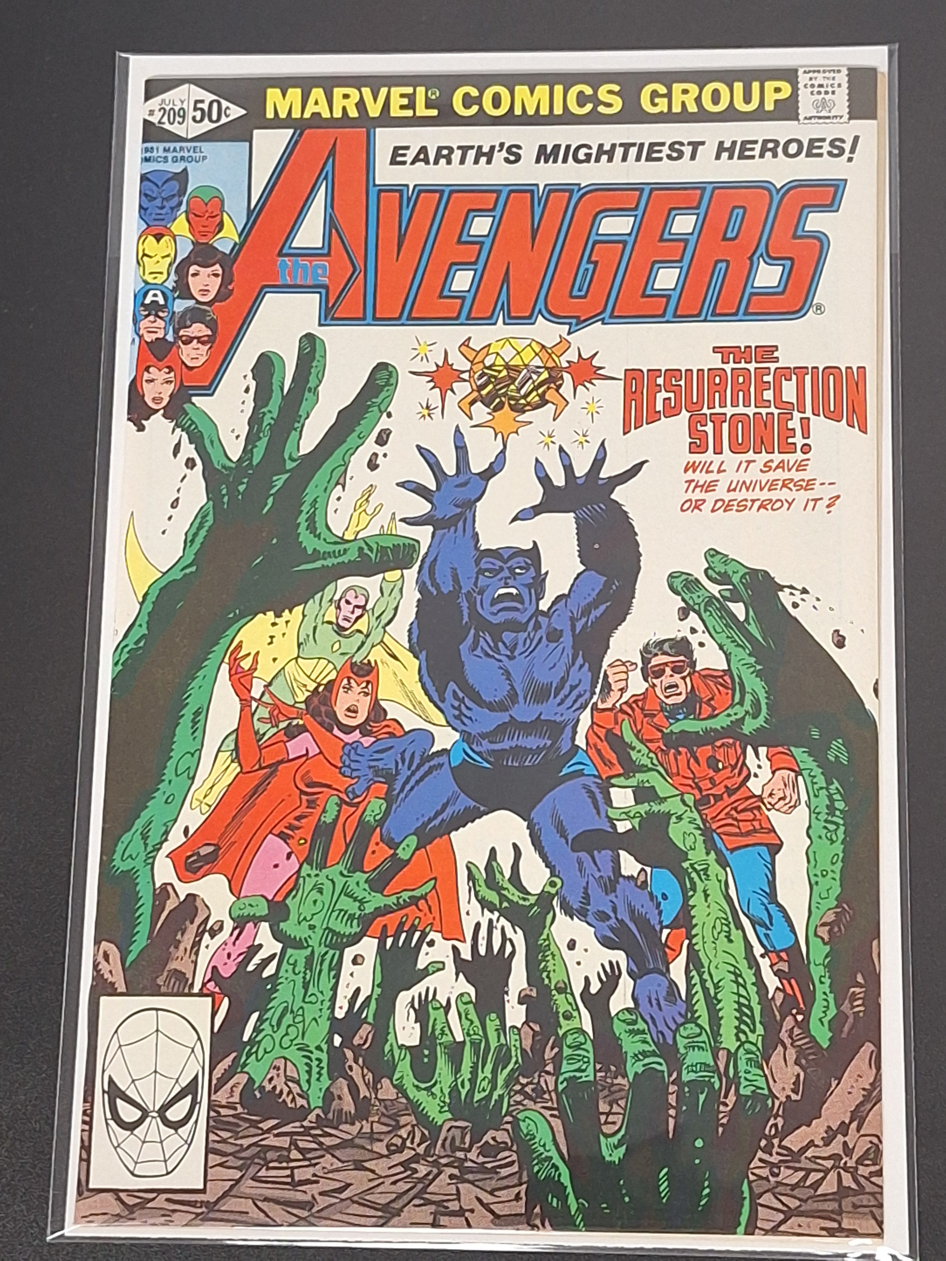 Avengers 209 Marvel 1981 1st App of The Resurrection Stone