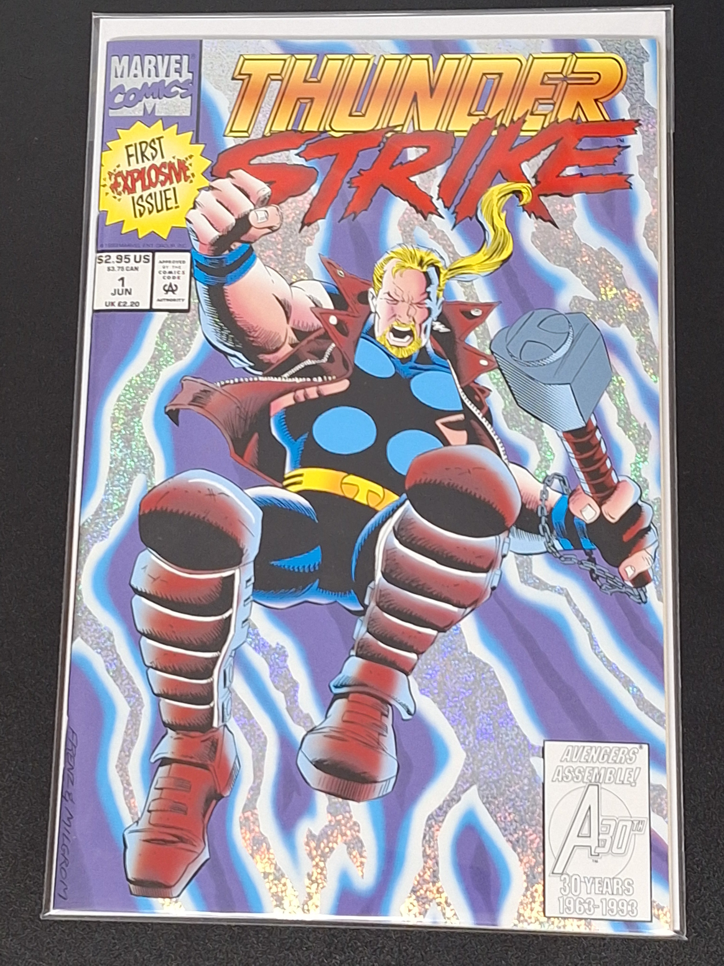 Thundersrike 1 Marvel 1993 Speckle-Foil Cover