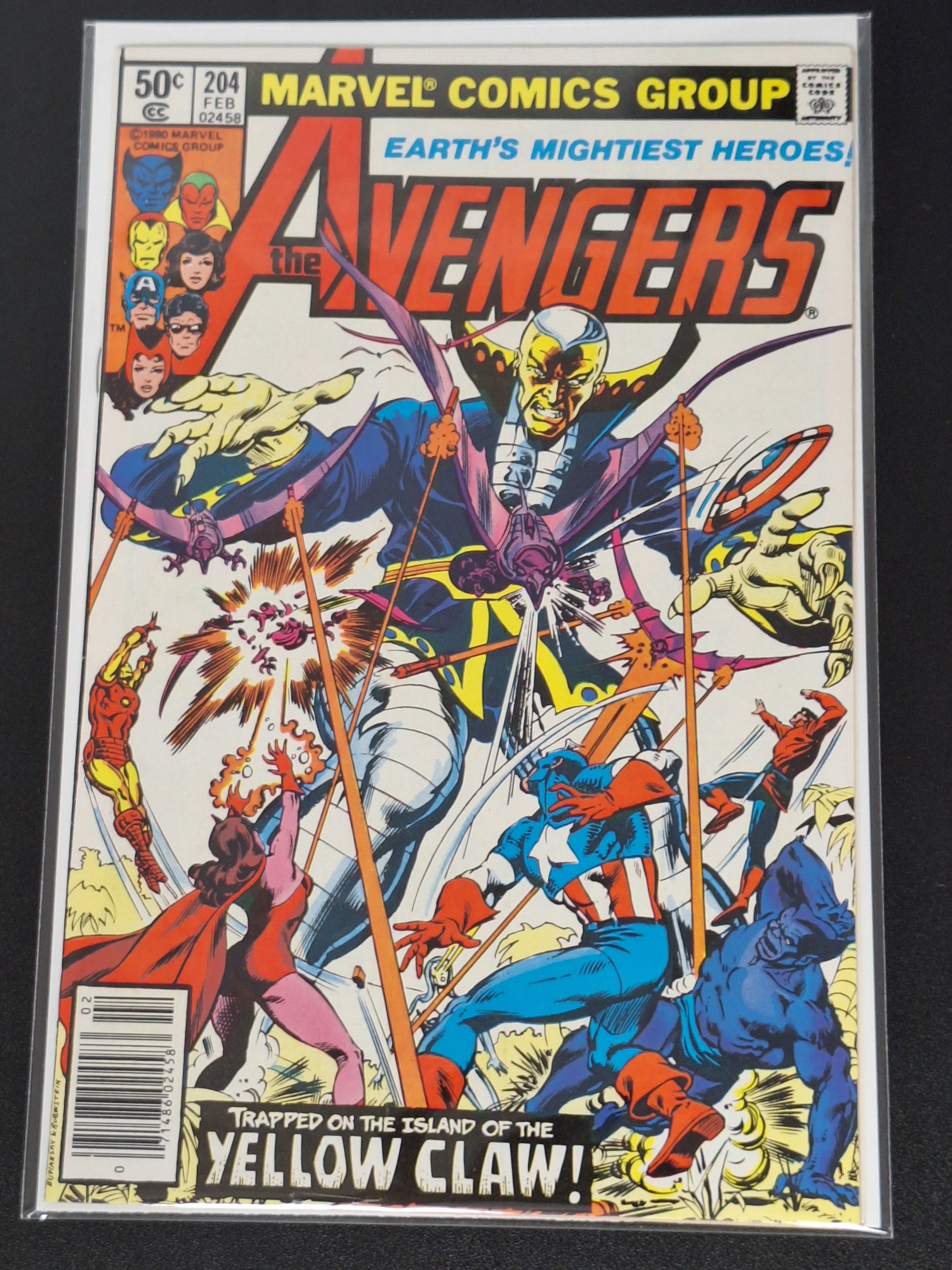 The Avengers 204 Marvel 1980 Newsstand Bronze Age Yellowclaw
