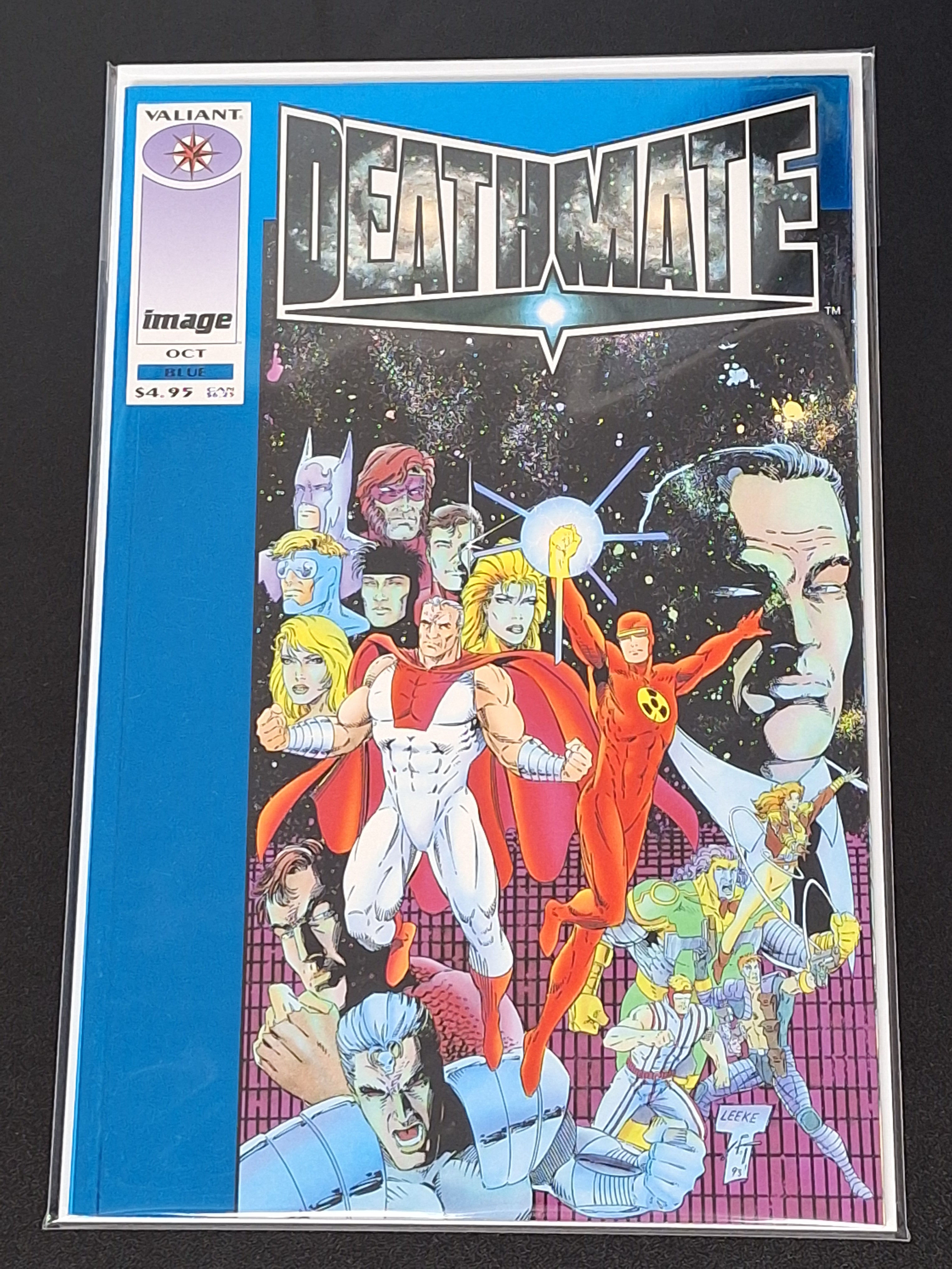 Deathmate: Blue 1 Valiant 1993 Foil Cover