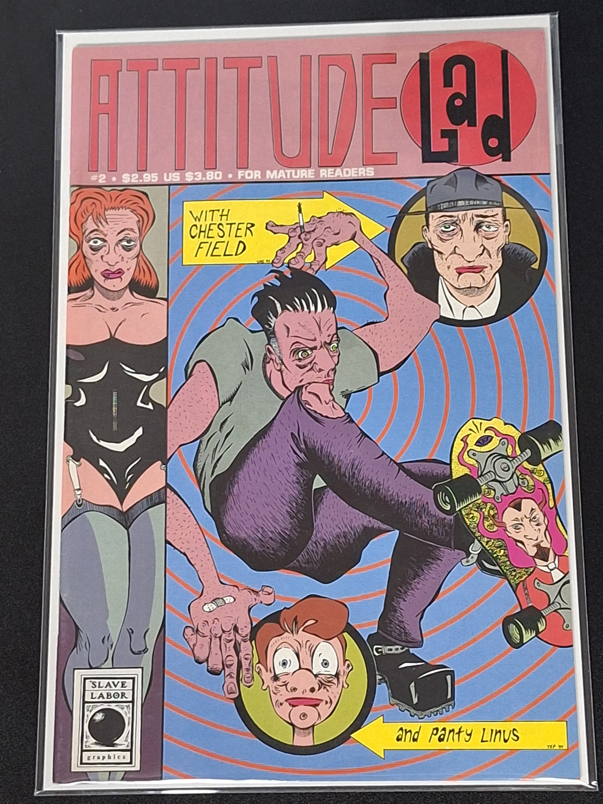 Attitude Lad 2 Slave Labor Graphics 1994 Rare Indie Book
