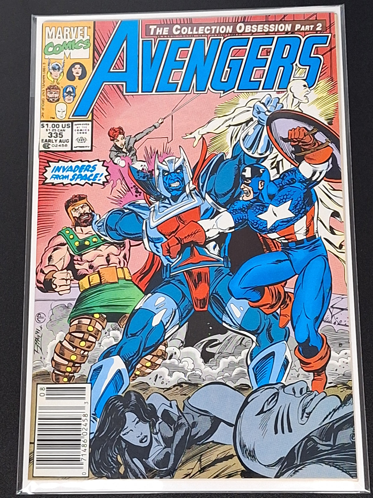 Avengers 335 Marvel 1991 Newsstand Invaders From Space