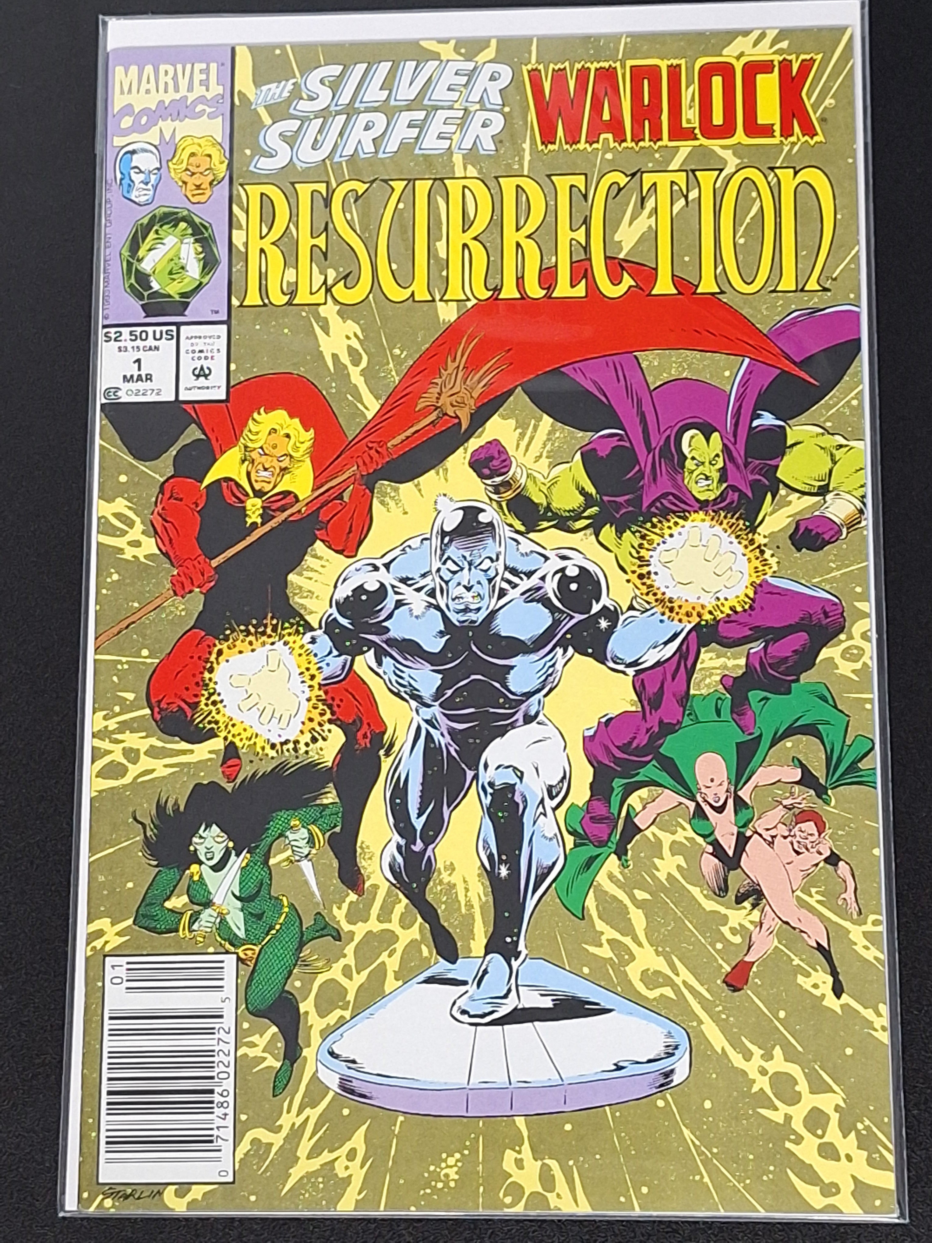 Silver Surfer / Warlock: Resurrection 1 Marvel 1993 Newsstand