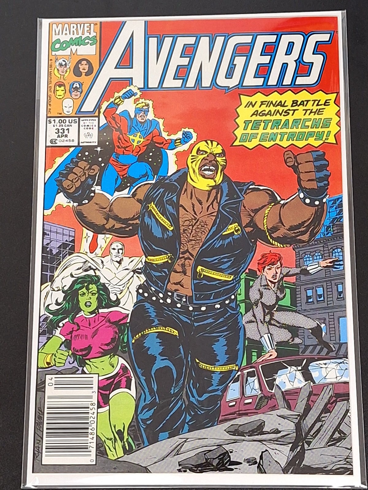 Avengers 331 Marvel 1991 Newsstand Edition