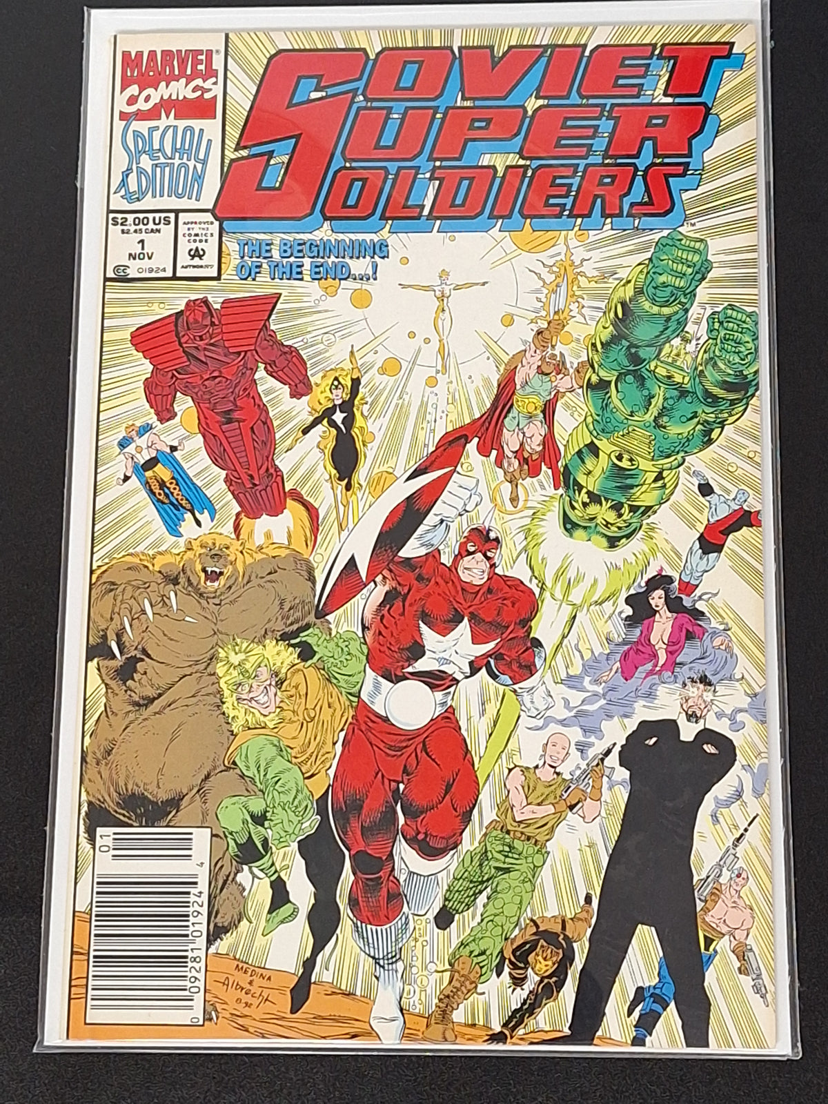 Soviet Super Soldiers 1 Marvel 1992 Newsstand Edition