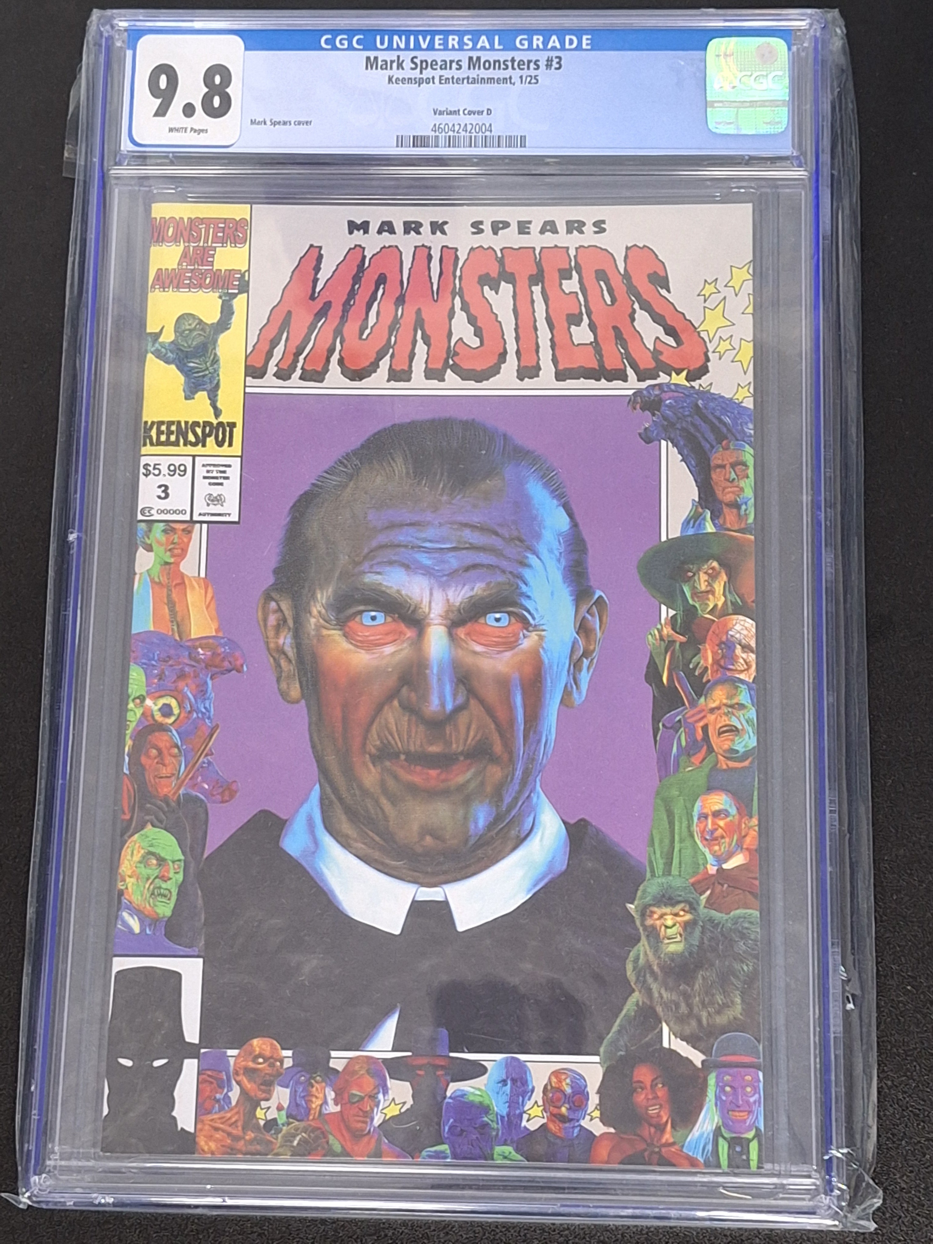 Mark Spears Monsters 3 Cover D 25th Anniversary Homage: Dracula CGC 9.8