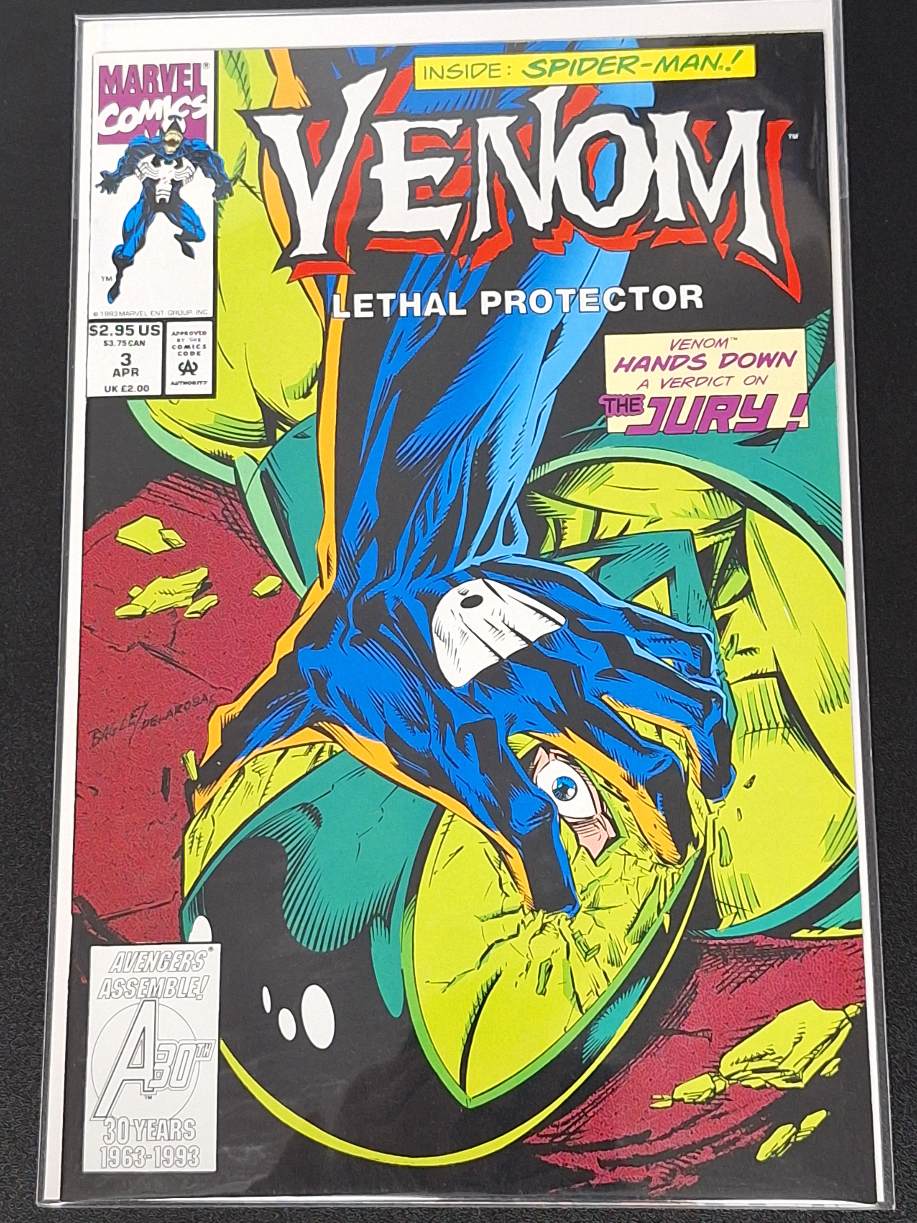 Venom: Lethal Protector 3 Marvel 1993 1st Solo Series
