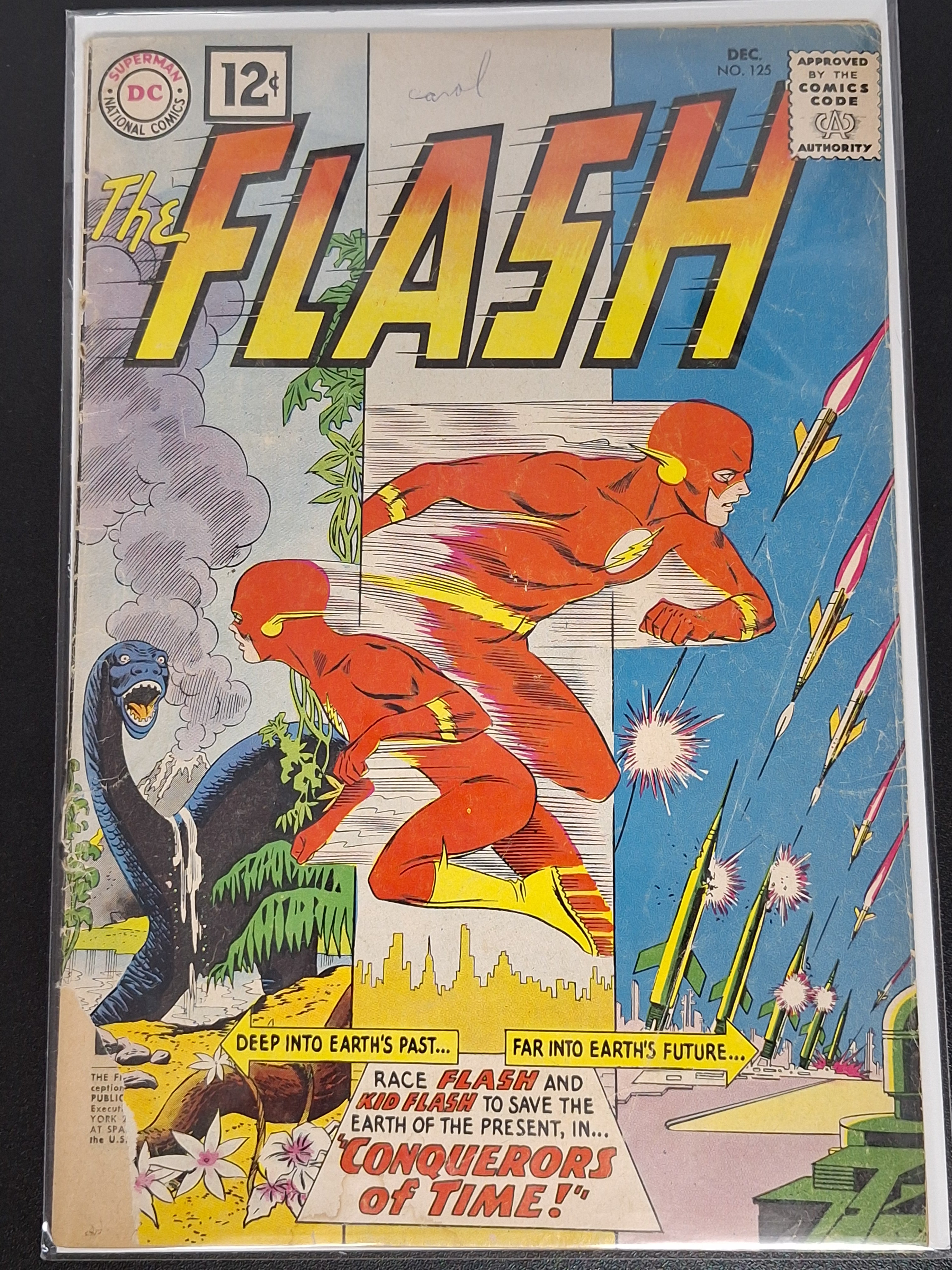 Flash 125 DC 1961 1st Cosmic Treadmill & 1st 12 Cent Flash Cover