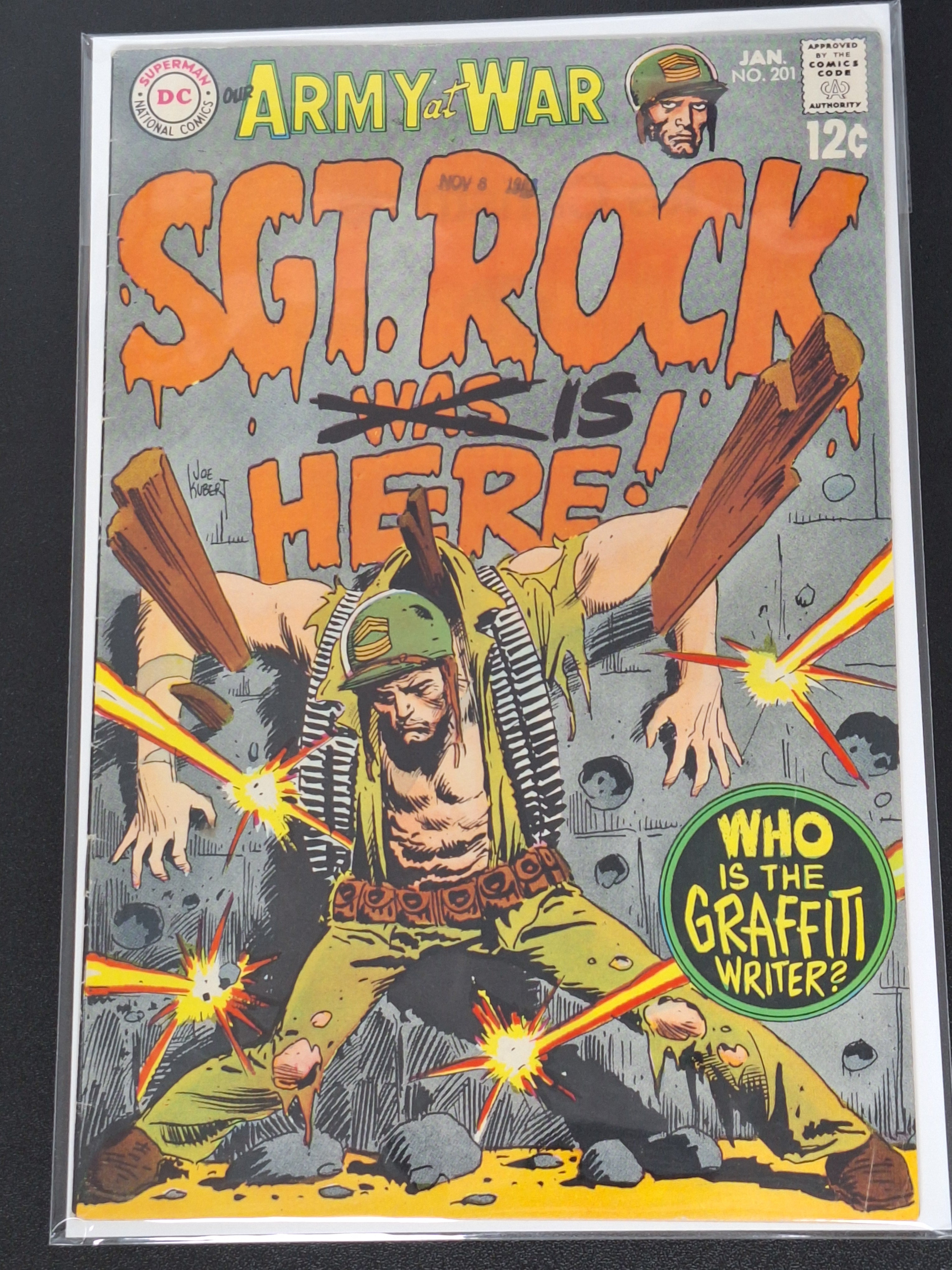 Our Army At War 201 DC 1069 Joe Kubert, Sgt. Rock