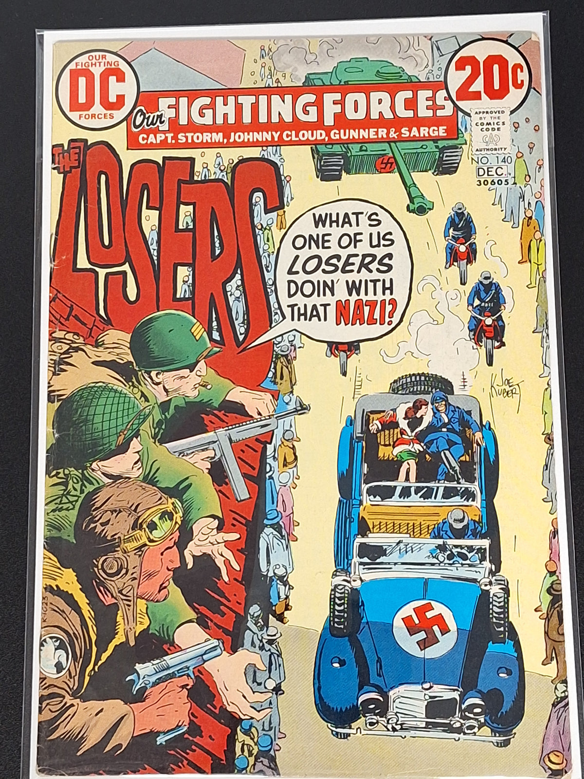 Our Fighting Forces 140 DC 1972 Joe Kubert Cover