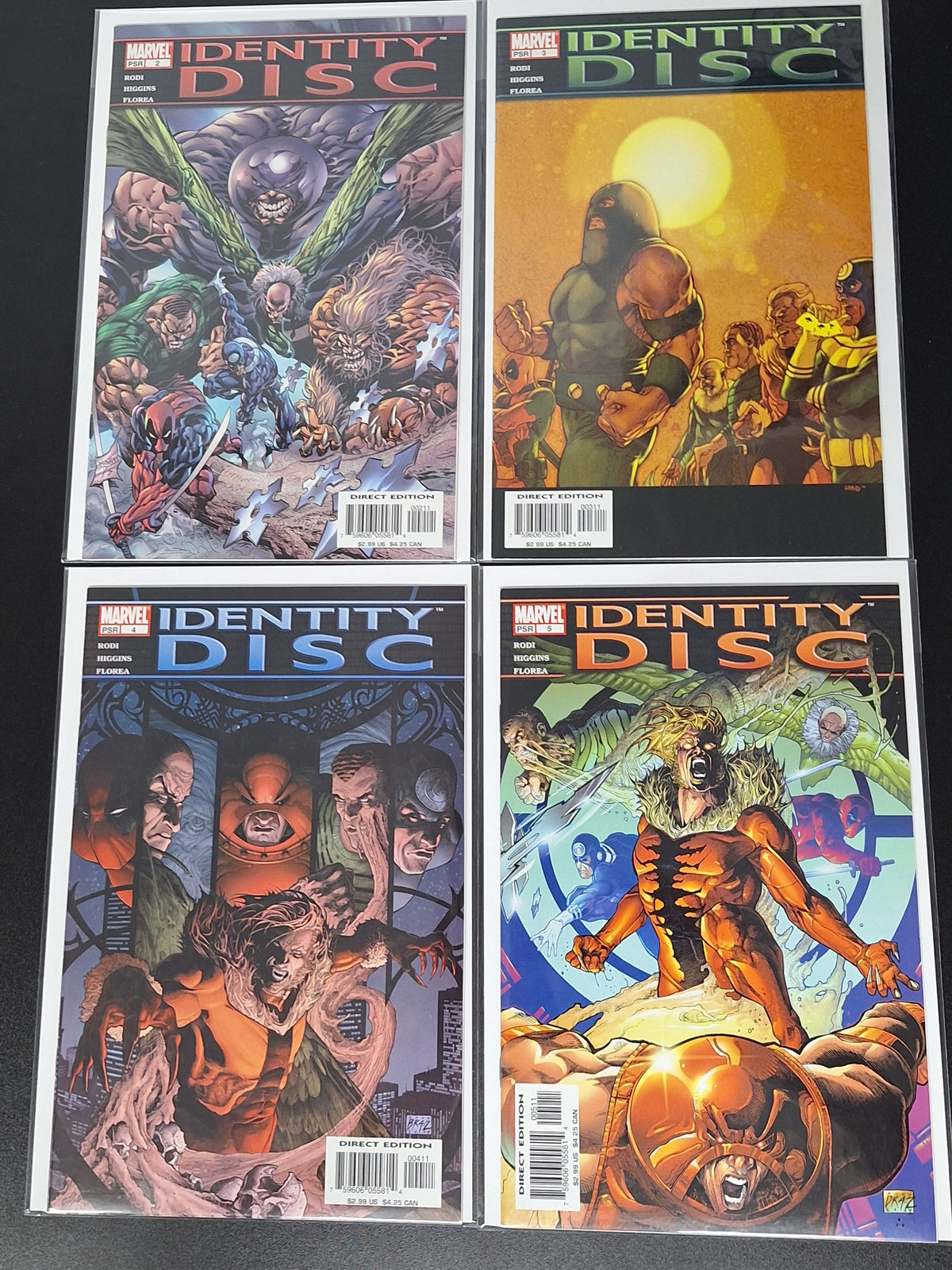 Infinity Disc 1-5 Marvel 2004 Full Set 1st Vulture's Daughter