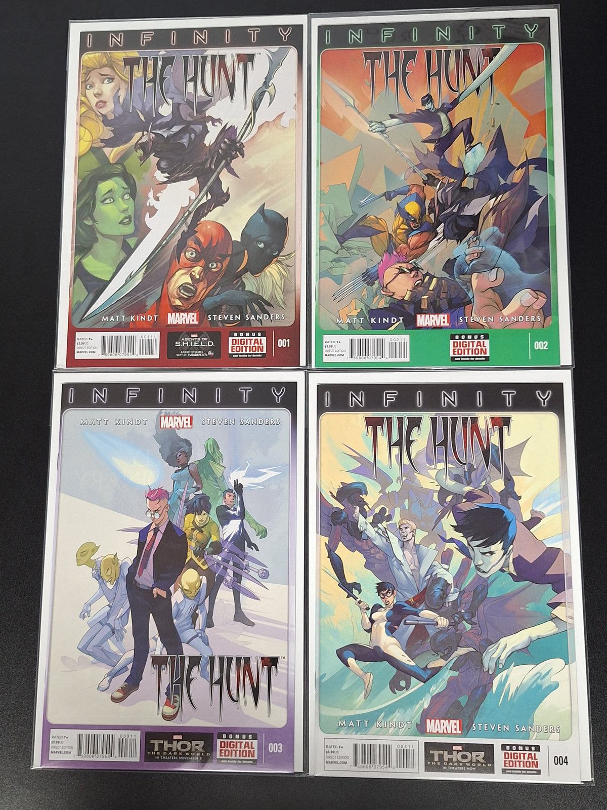 Infinity Hunt 1-4 Marvel 2013 Full Set, Thanos Hunts For The Stones