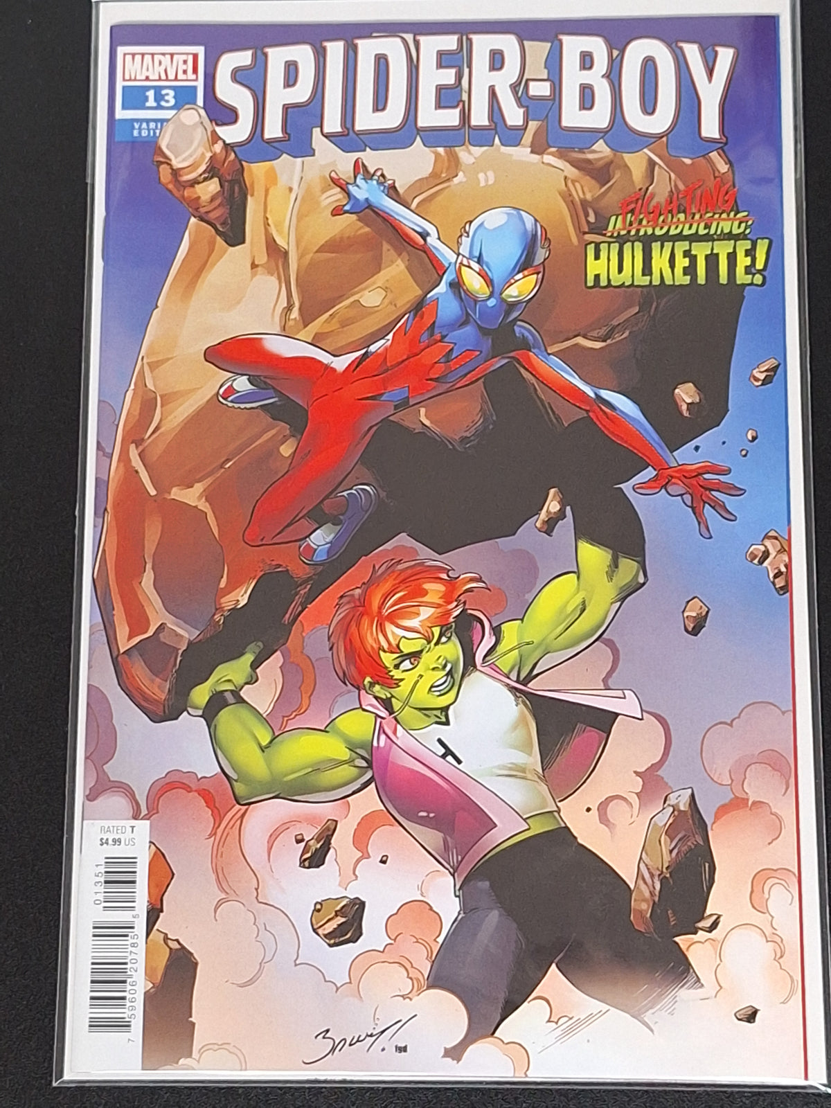 Spider-Boy 14 Mark Bagley Variant 1st Hulkette