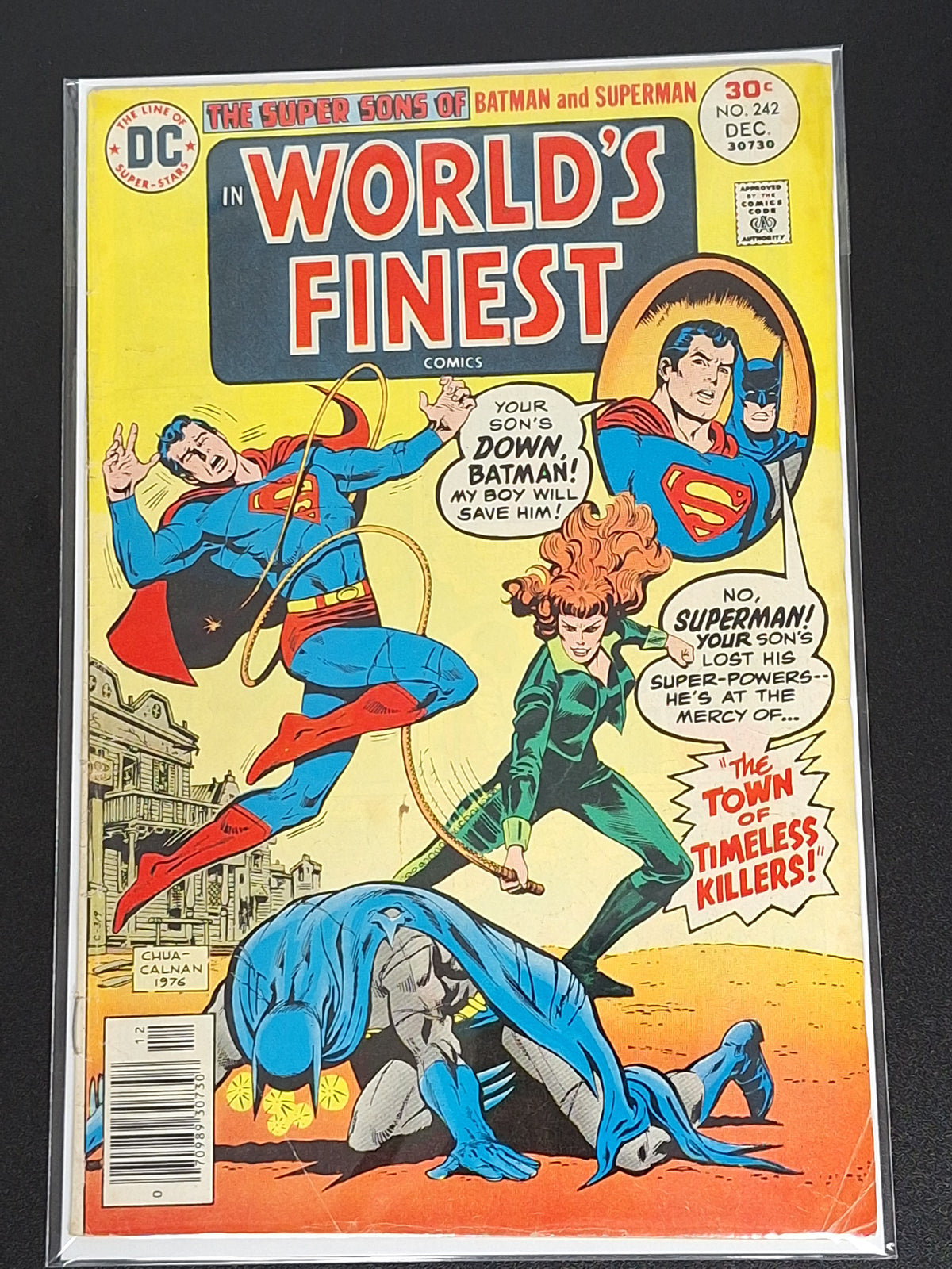 World's Finest 242 DC 1976 Last DC Star Logo