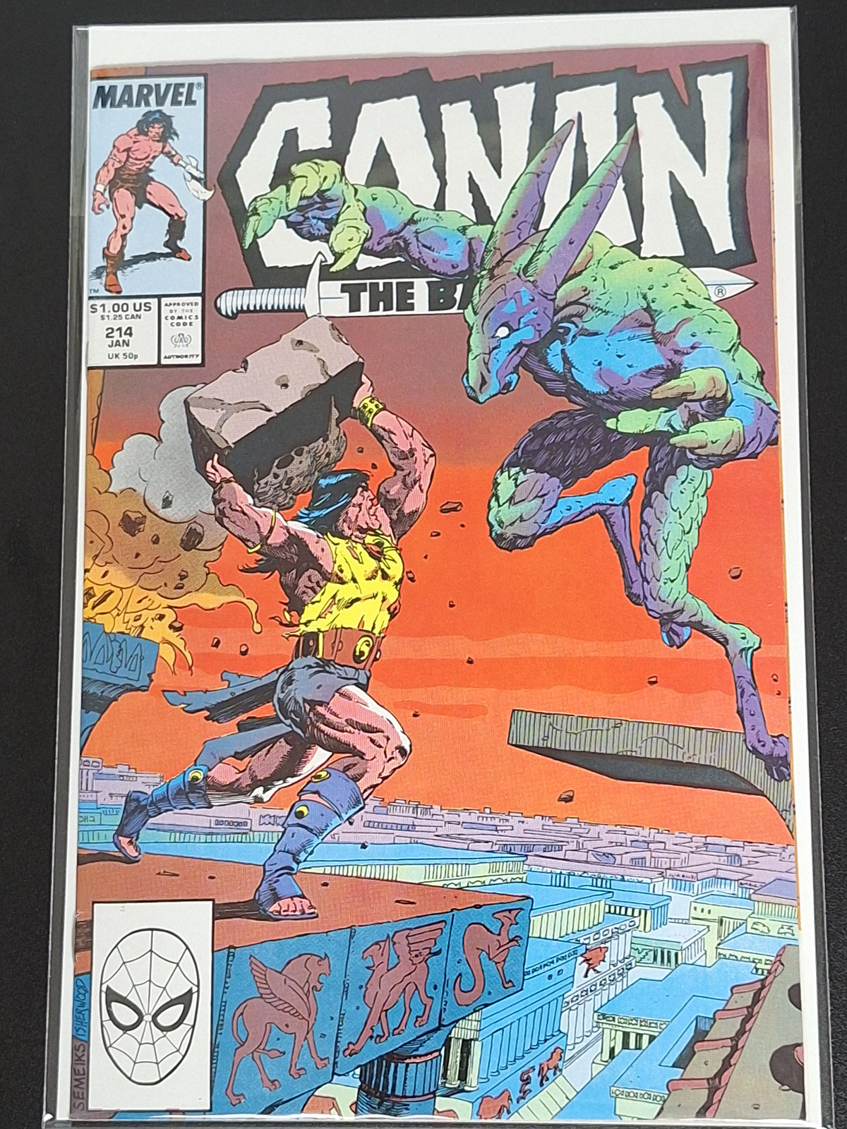 Conan The Barbarian 214 Marvel 1989