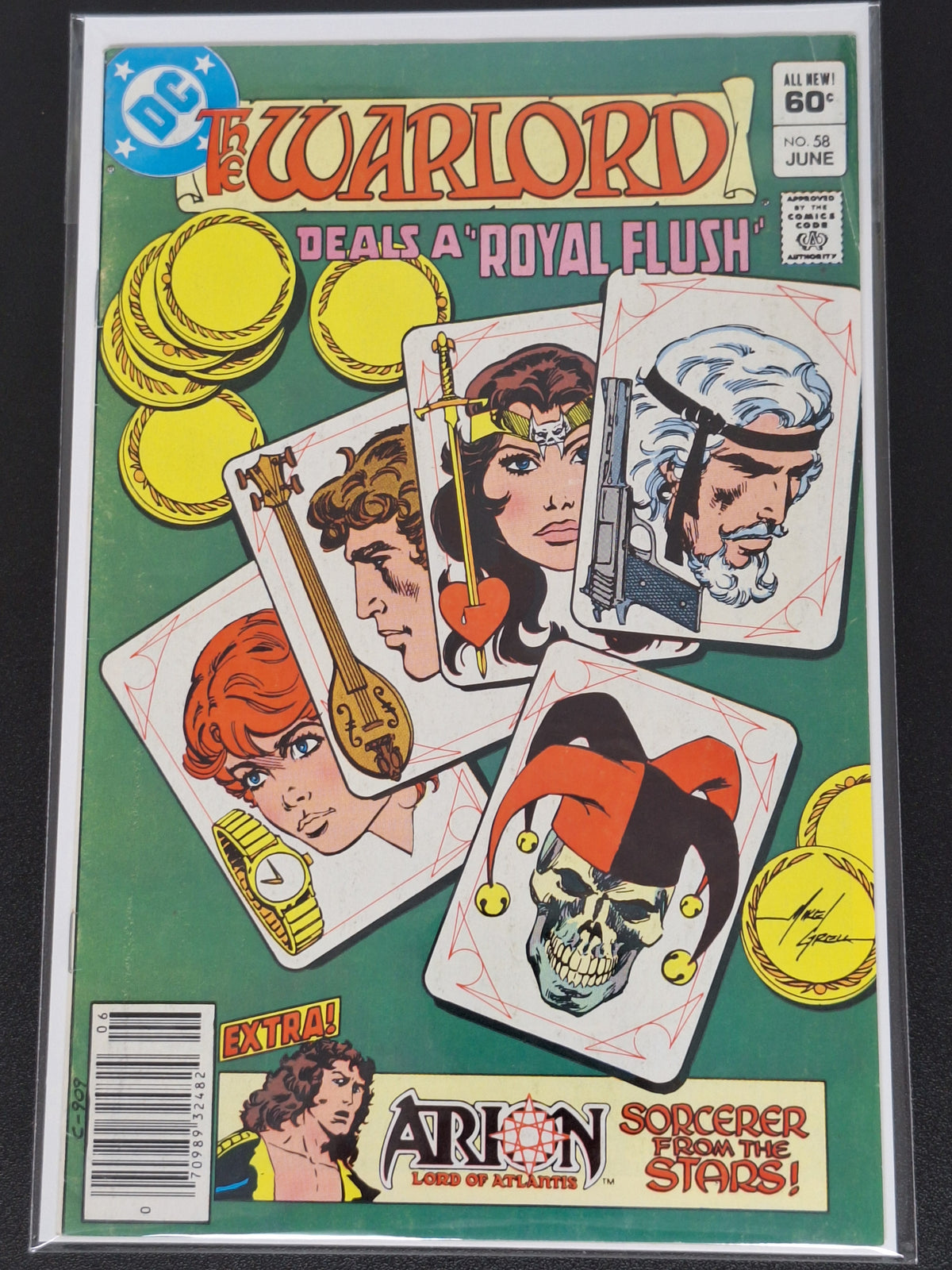 The Warlord 58 DC 1982 Newsstand Mike Grell