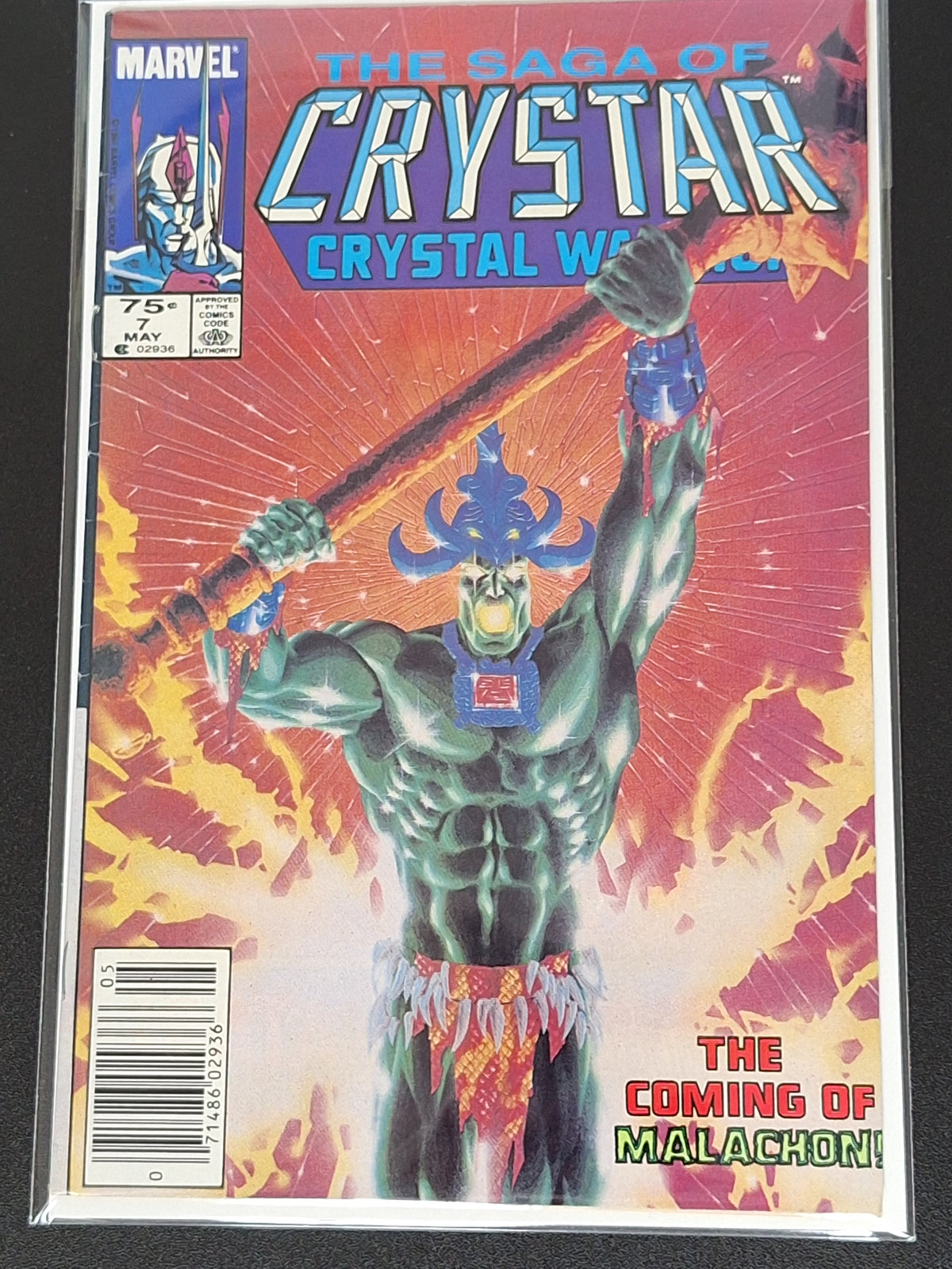 The Saga of Crystar: Crystal Warrior 7 Marvel 1984 CPV
