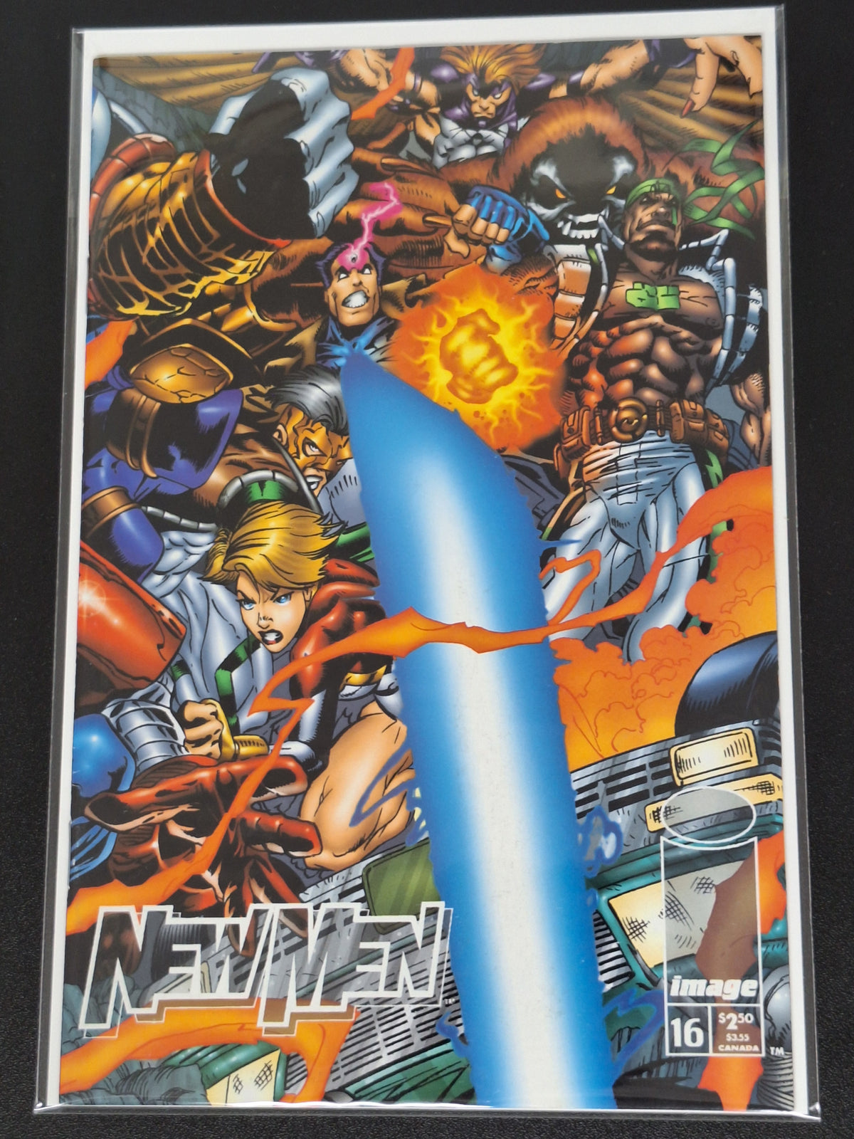 New Men 16 Image  1995 Cover B Wraparound Variant