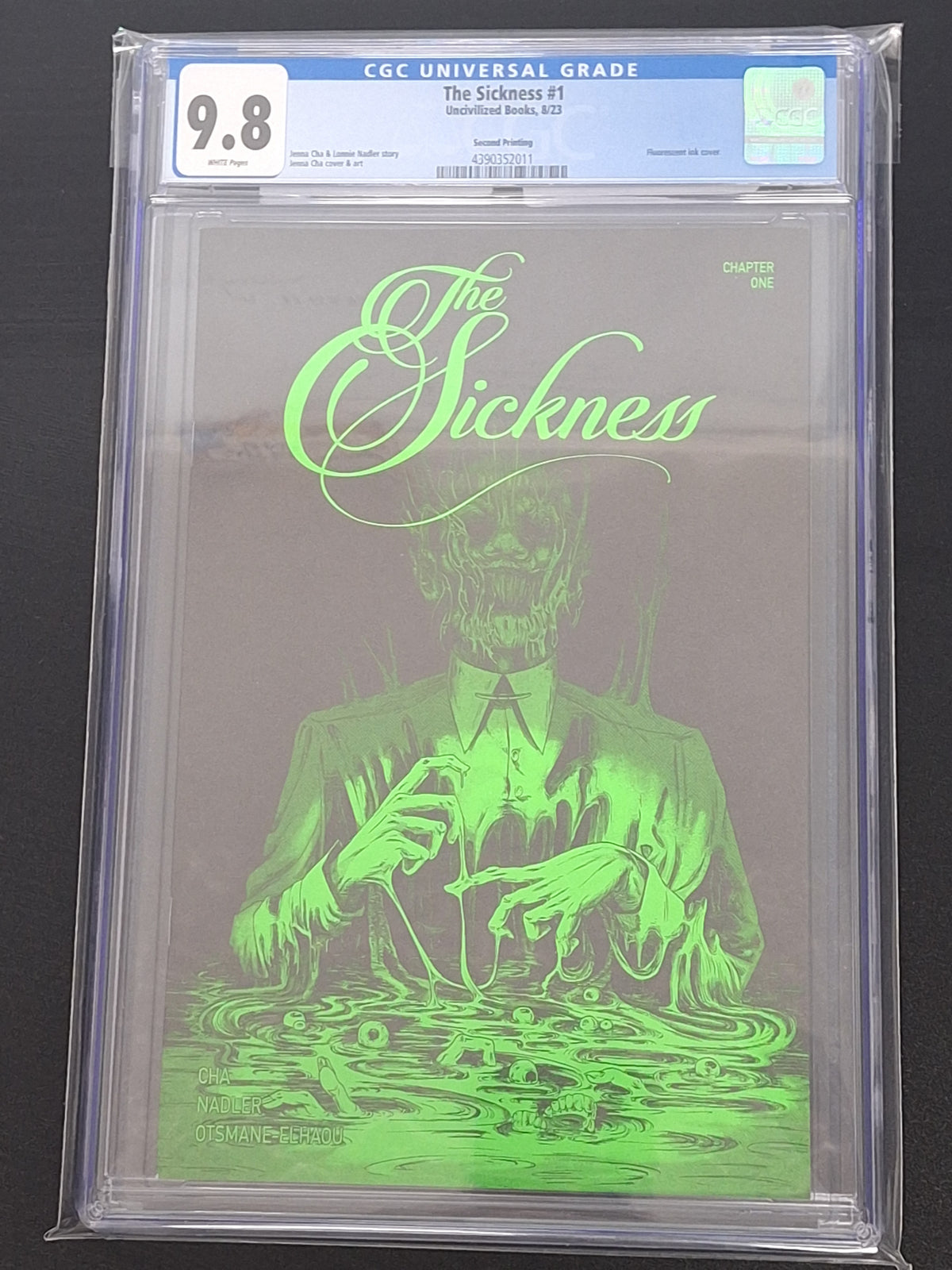 The Sickness 1 2023 Second Printing Florescent Ink Cover CGC 9.8