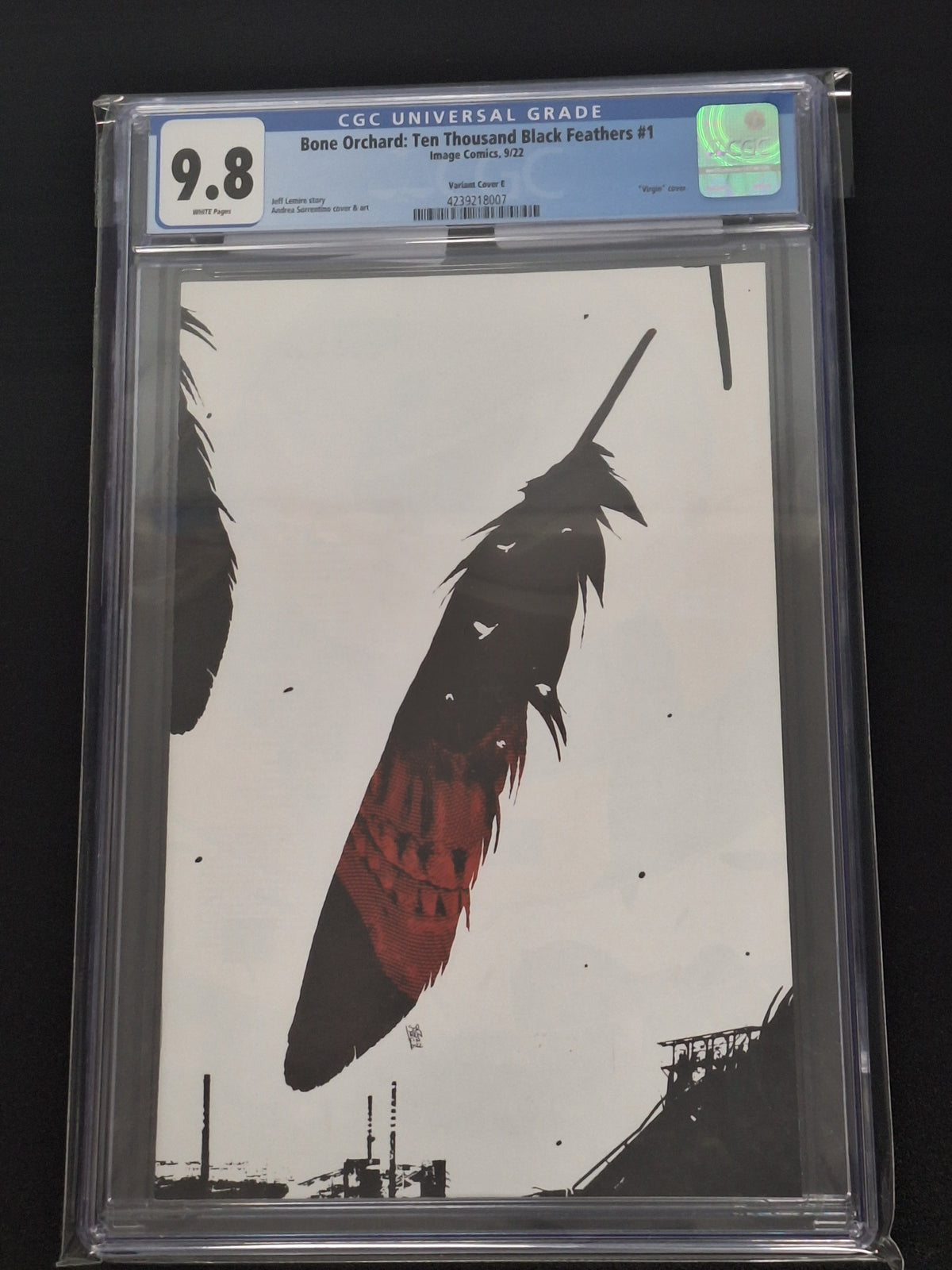Bone Orchard: Ten Thousand Black Feathers 1 CGC 9.8 1:25 Virgin Variant