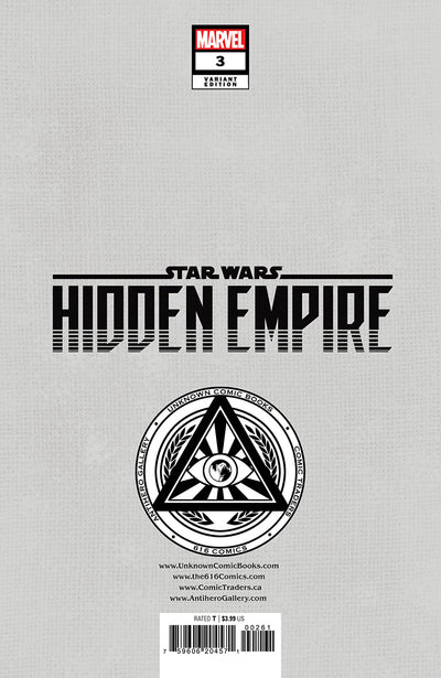 STAR WARS: HIDDEN EMPIRE 3 PATCH ZIRCHER EXCLUSIVE