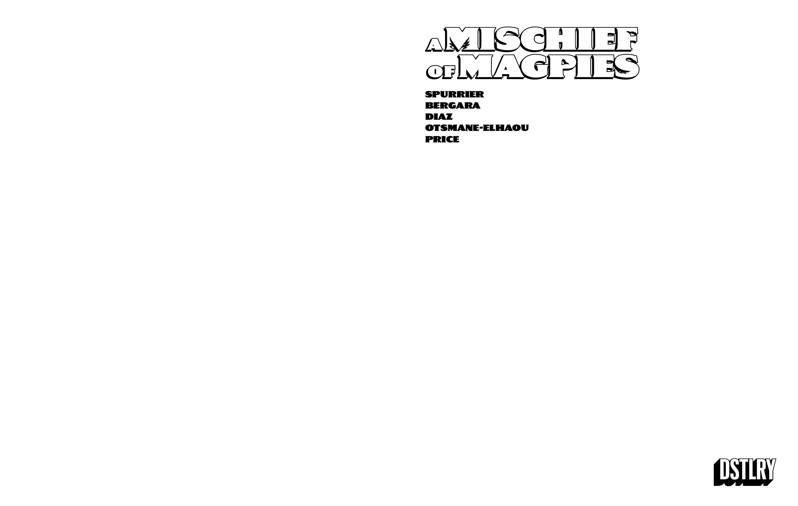 A MISCHIEF OF MAGPIES #1 CVR F BLANK SKETCH VARIANT 07/15/2026