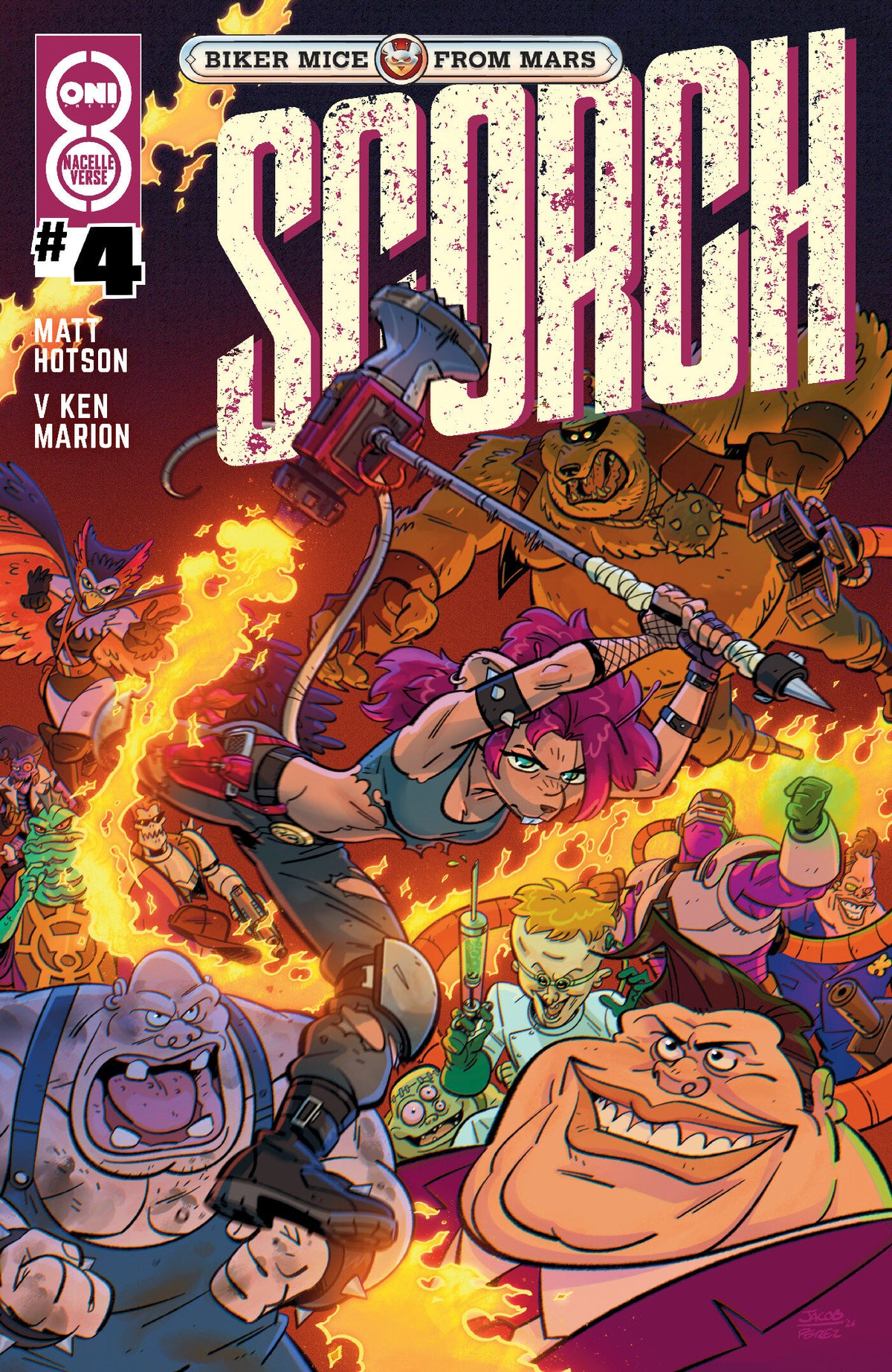 Biker Mice from Mars Scorch #4 Cover B Jacob Perez Var 12/09/2026
