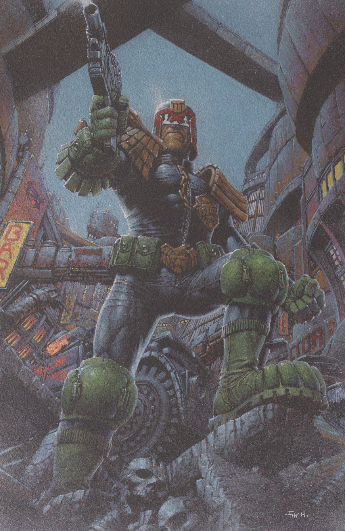 Judge Dredd/Biker Mice from Mars #1 Cover F David Finch Foil Var 12/02/2026