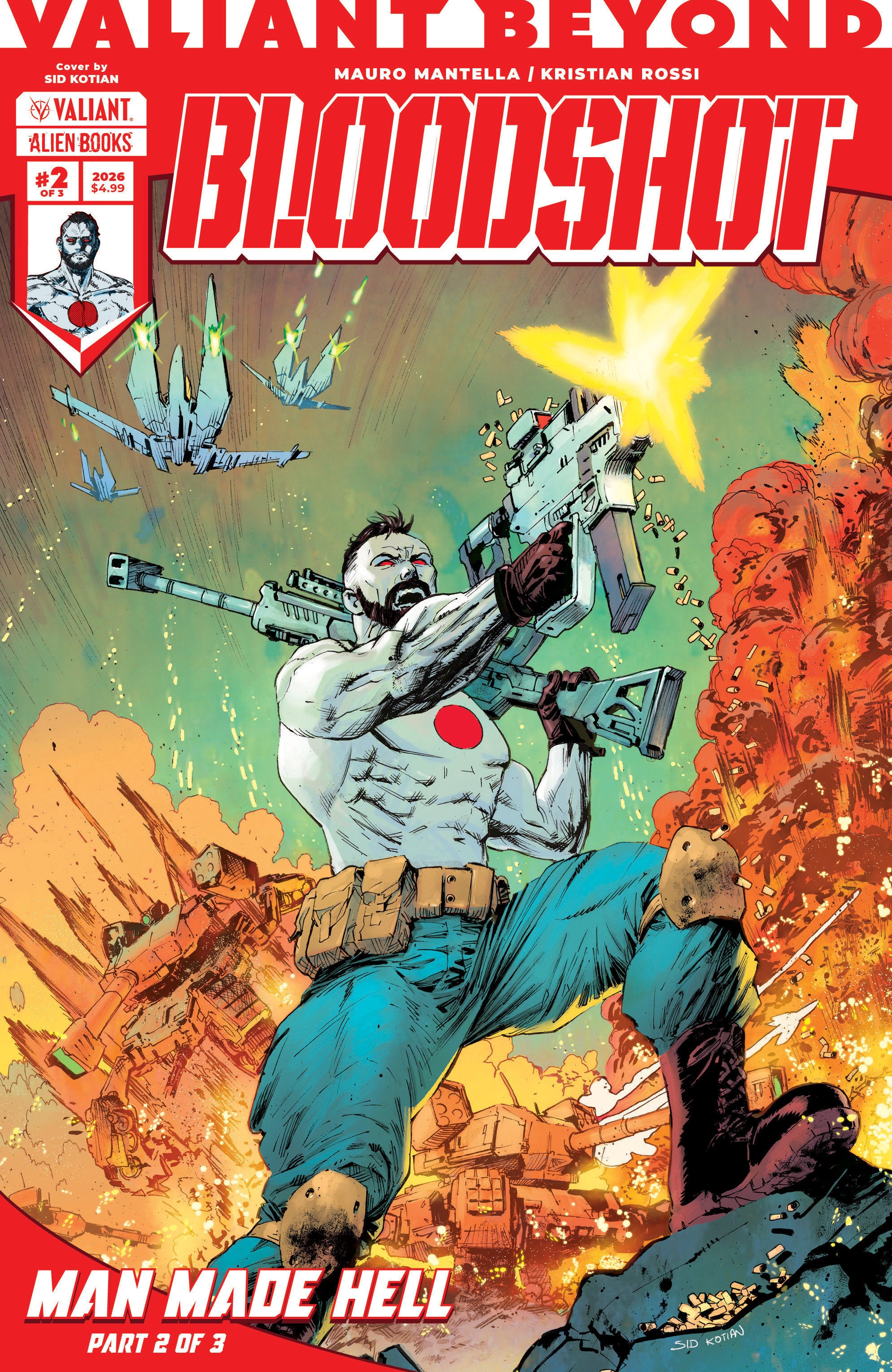 Valiant Beyond: Bloodshot #5--Man Made Hell #2 Variant B (Kotian) 08/05/2026