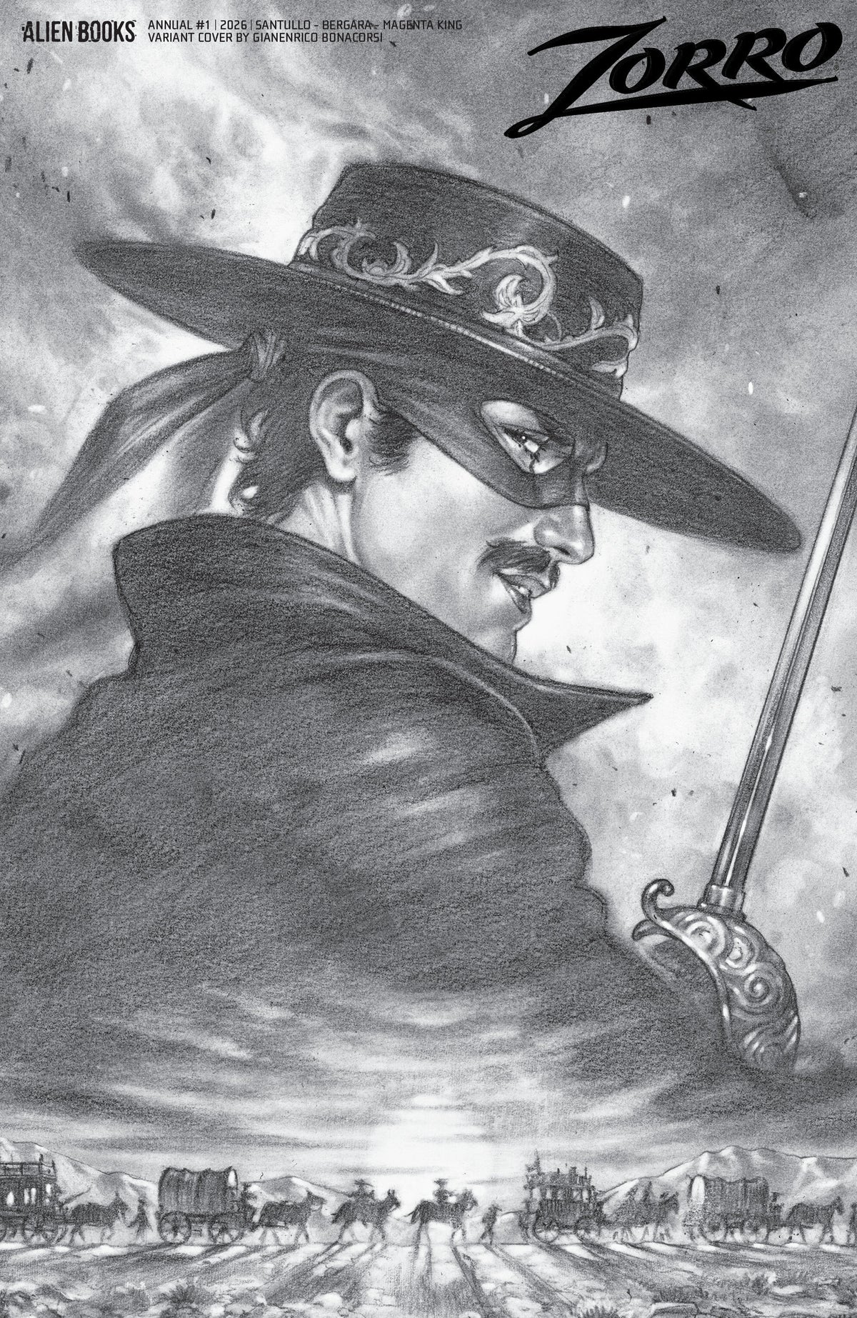 Zorro Annual #1 Variant D (Bonacorsi B&W) 12/16/2026