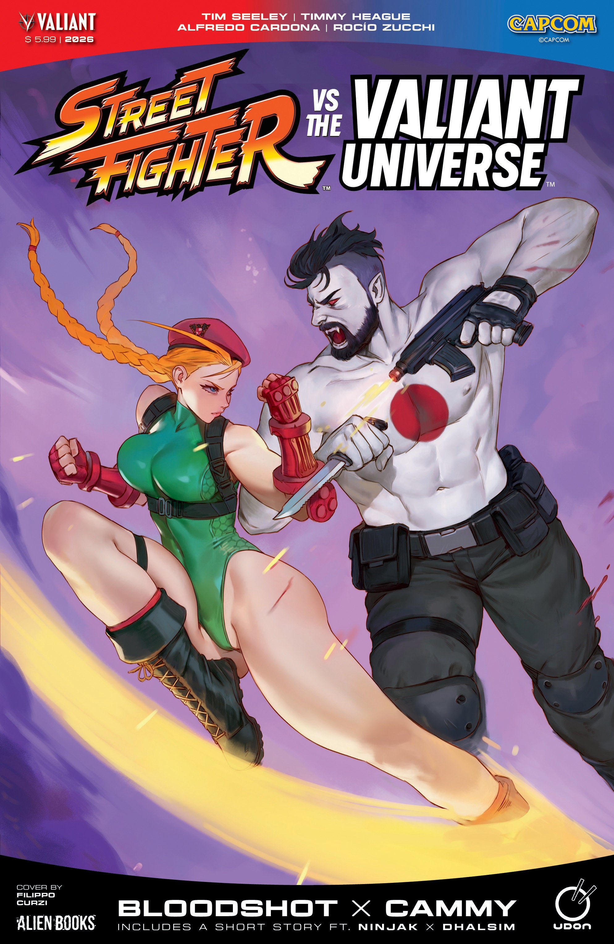 Street Fighter Vs. The Valiant Universe Special Cover A (Curzi) 07/29/2026