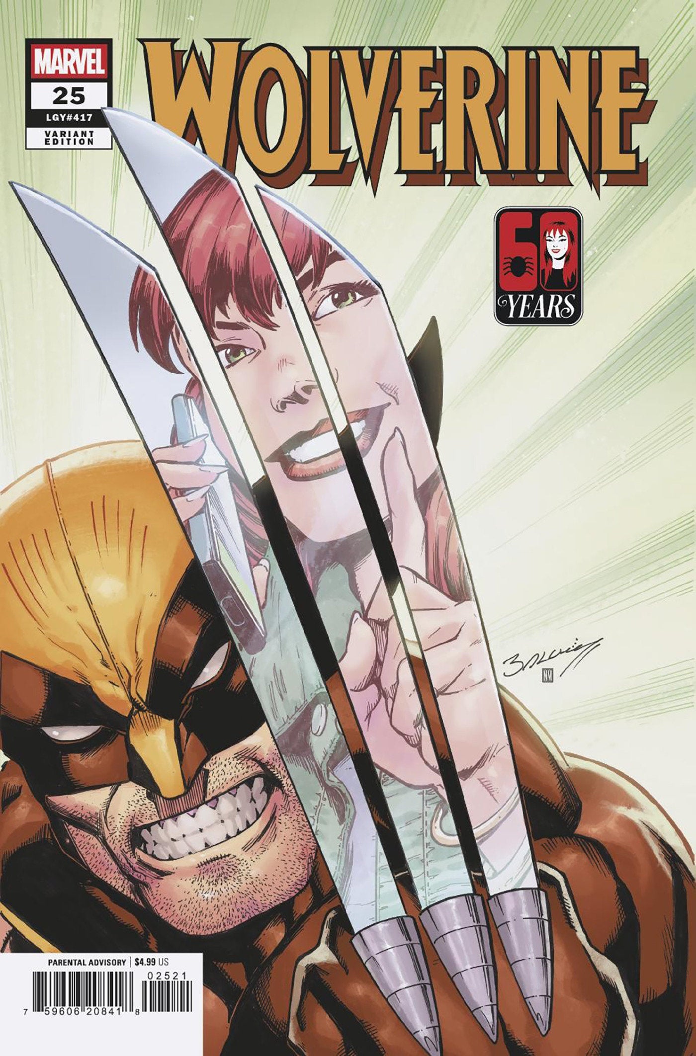WOLVERINE #25 MARK BAGLEY MARY JANE WATSON VARIANT 08/12/2026