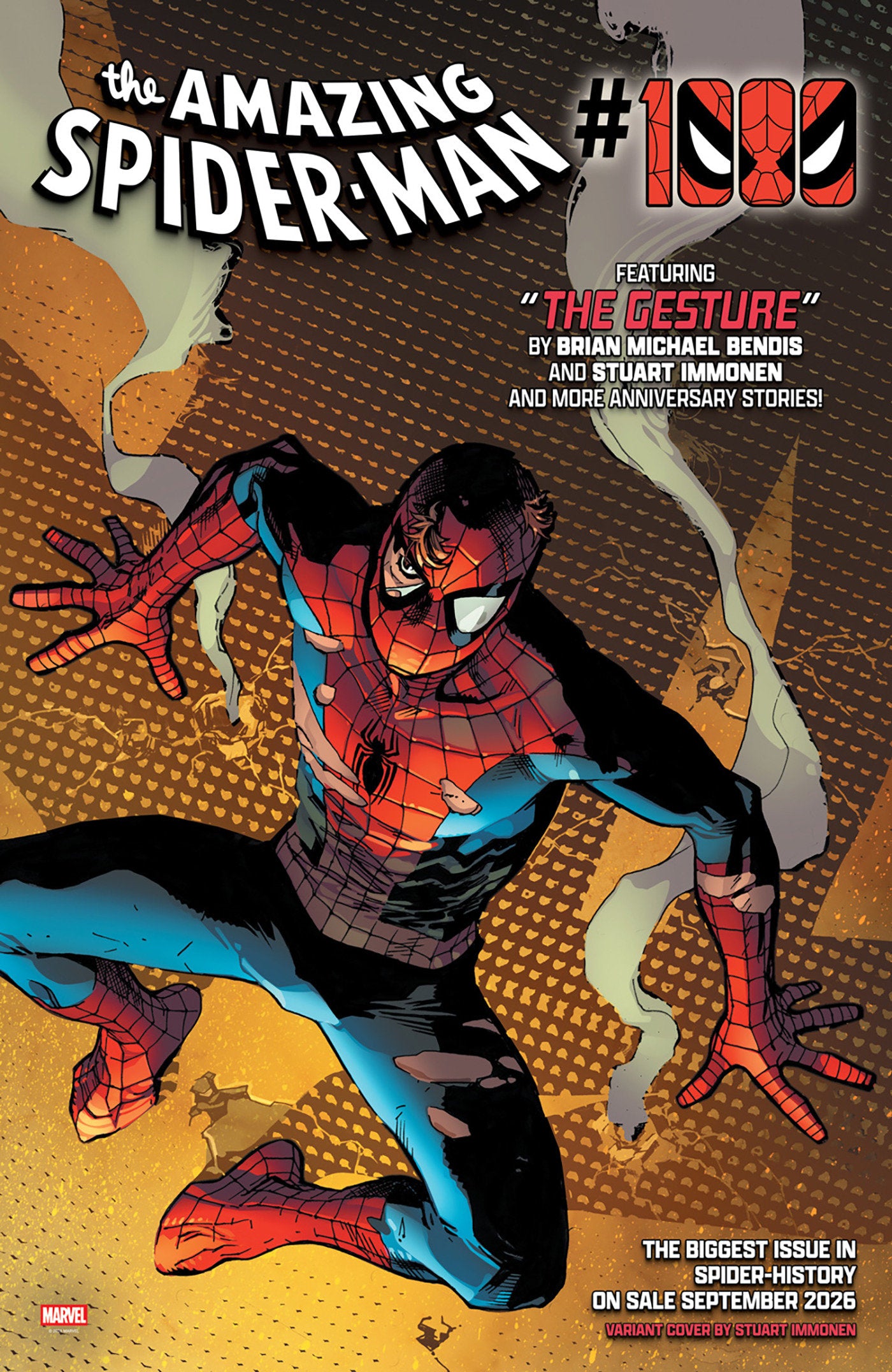 AMAZING SPIDER-MAN #1000 STUART IMMONEN VARIANT 09/16/2026
