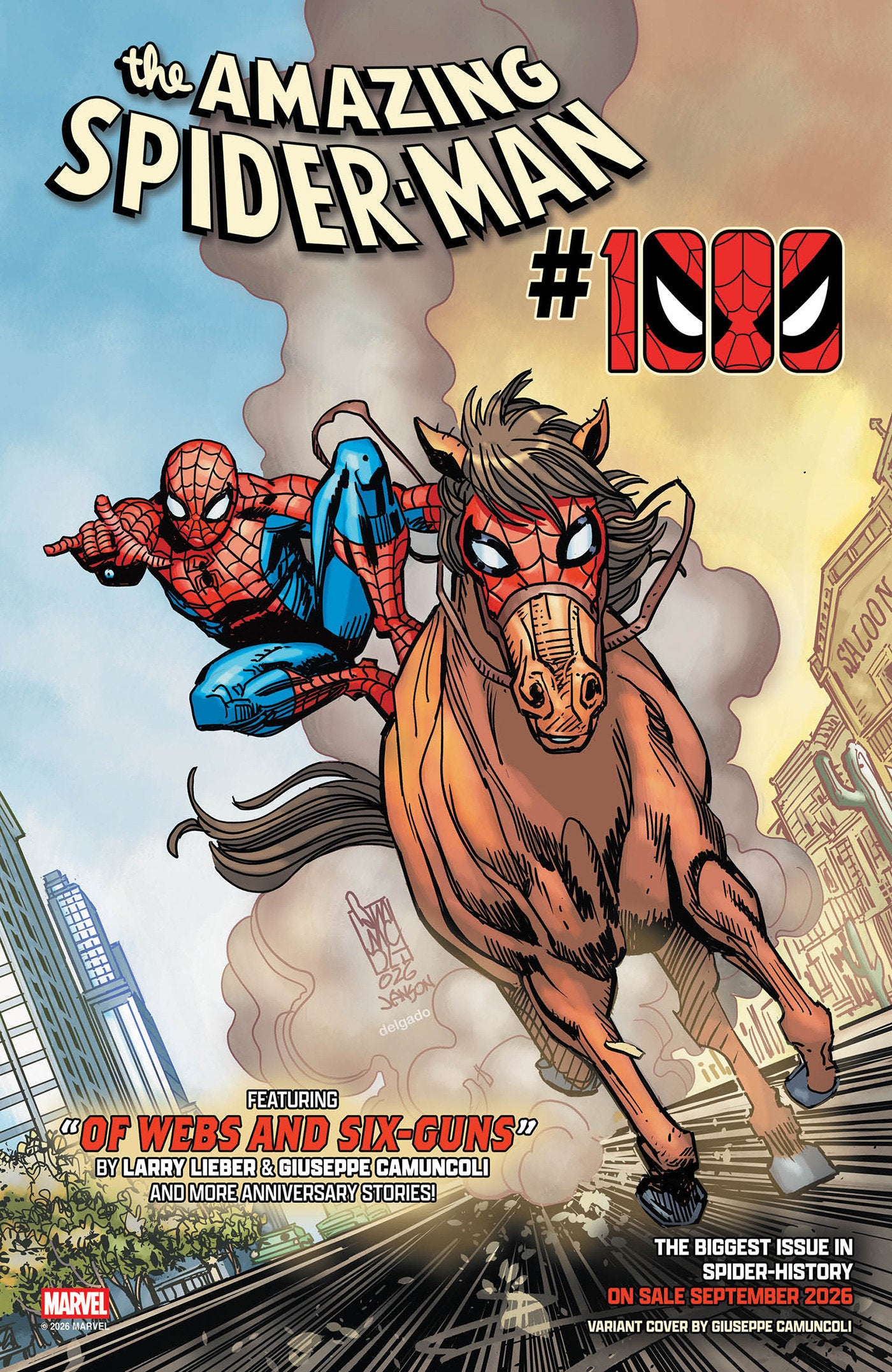 AMAZING SPIDER-MAN #1000 GIUSEPPE CAMUNCOLI VARIANT 09/16/2026