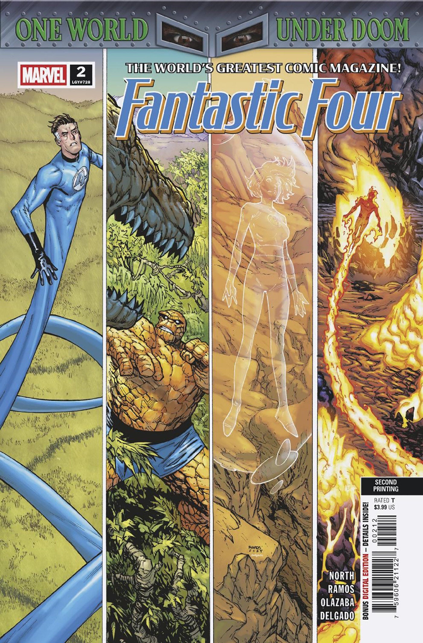 FANTASTIC FOUR #2 HUMBERTO RAMOS 2ND PRINTING VARIANT [DOOM] 09/24/2025