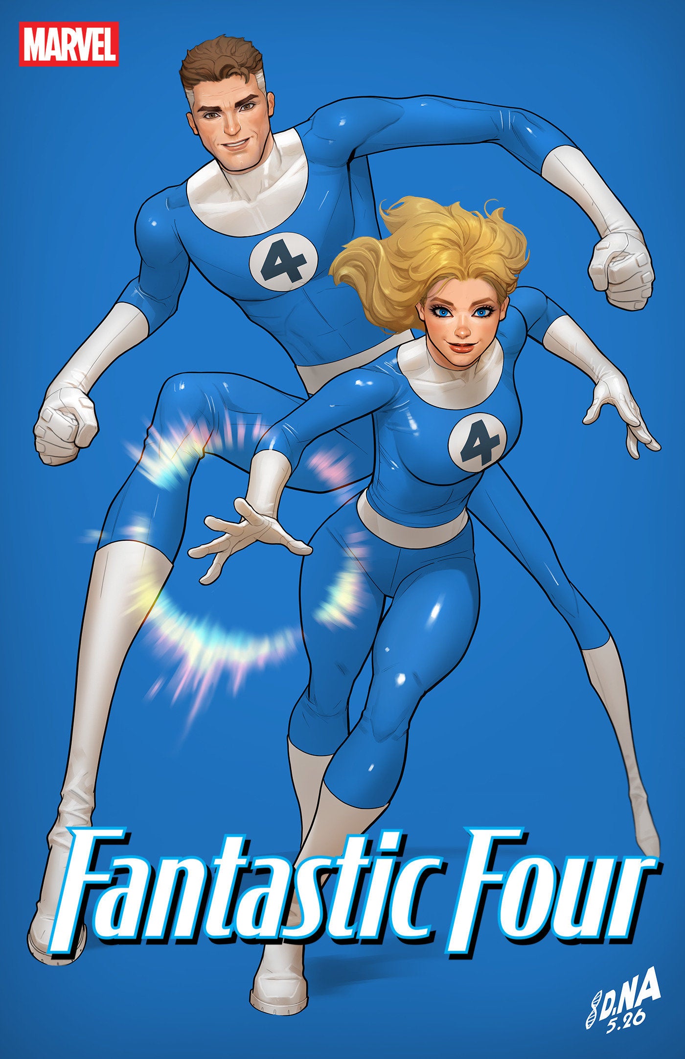 FANTASTIC FOUR #14 DAVID NAKAYAMA COLOR BLOCK BLUE VARIANT 07/15/2026
