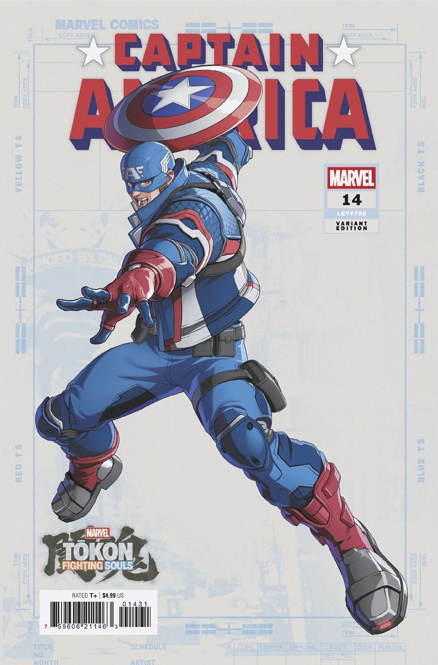 CAPTAIN AMERICA #14 MARVEL TOKON: FIGHTING SOULS VARIANT [ARM] 08/05/2026