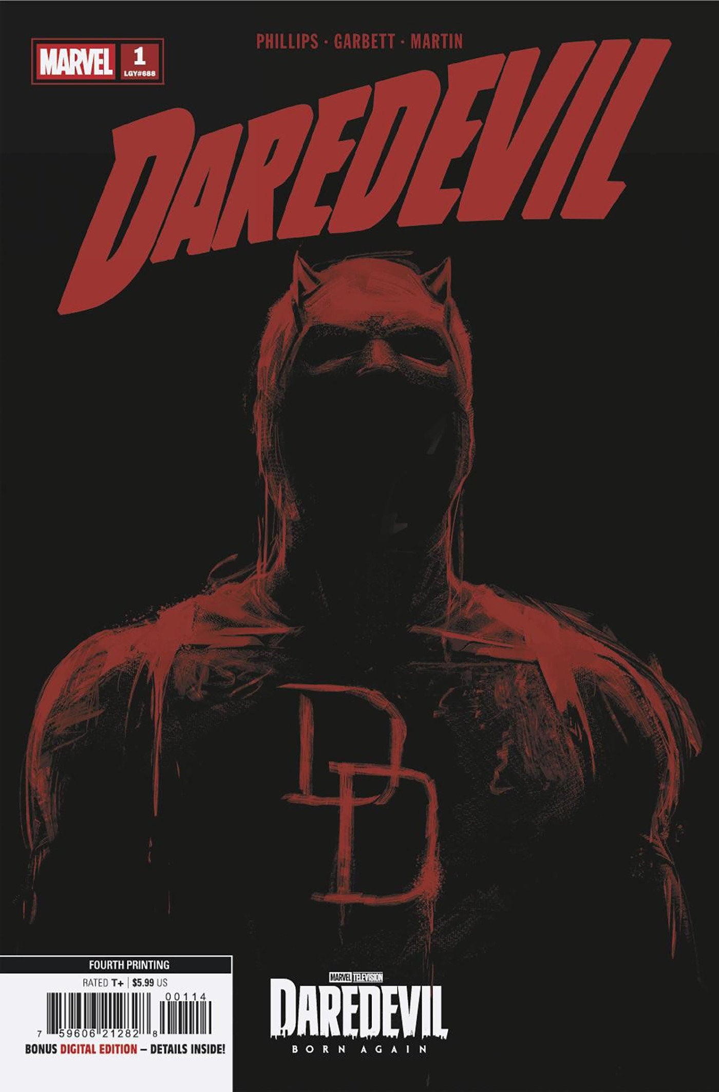 DAREDEVIL #1 MARVEL TELEVISION 4TH PRINTING VARIANT 07/29/2026