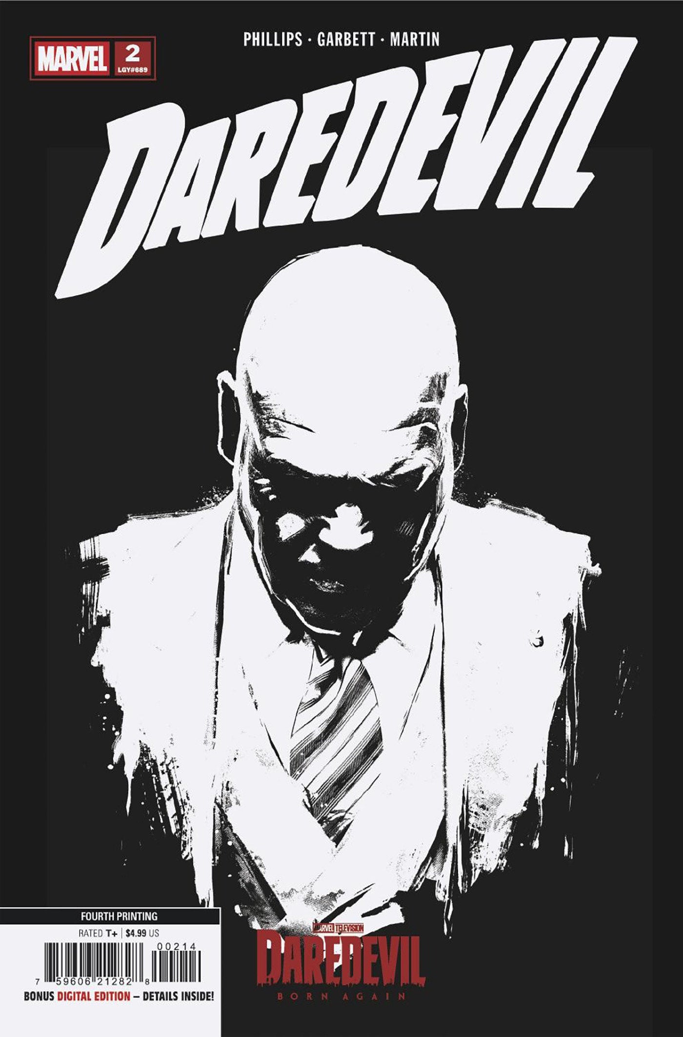 DAREDEVIL #2 MARVEL TELEVISION 4TH PRINTING VARIANT 08/26/2026