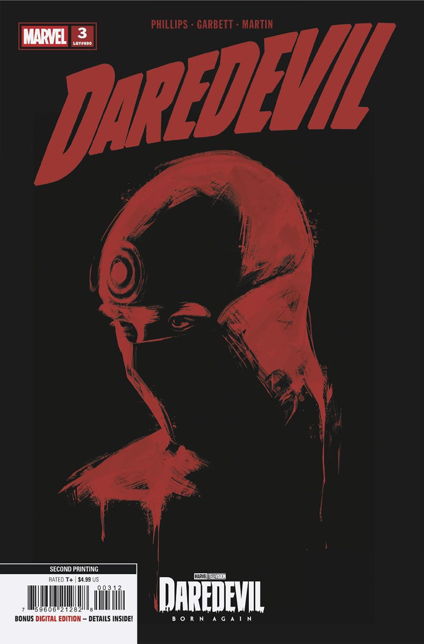 DAREDEVIL #3 MARVEL TELEVISION 2ND PRINTING VARIANT 07/29/2026